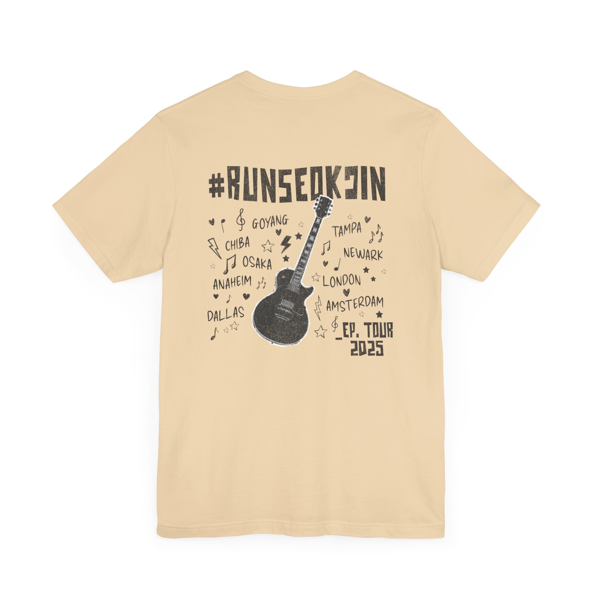 Jin Solo Tour Unisex Tee, Printed on Front and Back, Designed for Army, by Army product thumbnail image Jin Solo Tour Unisex Tee, Printed on Front and Back, Designed for Army, by Army product thumbnail image