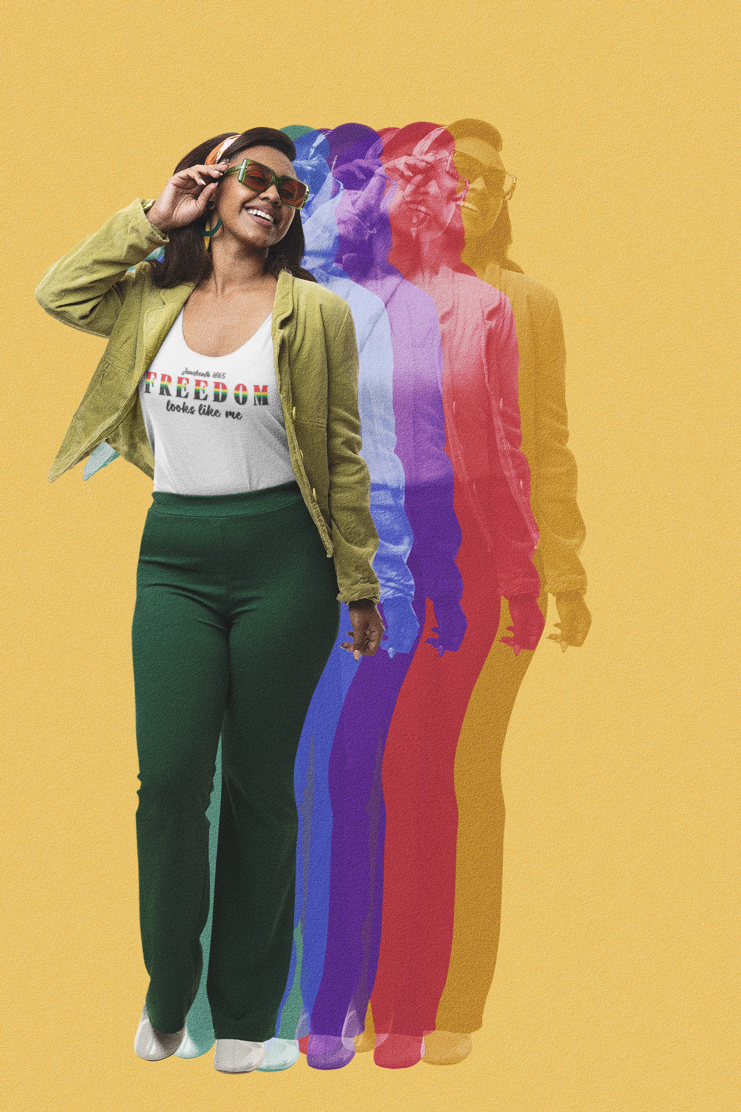 Freedom Looks Like Me - Unisex Jersey Tank Top product thumbnail image