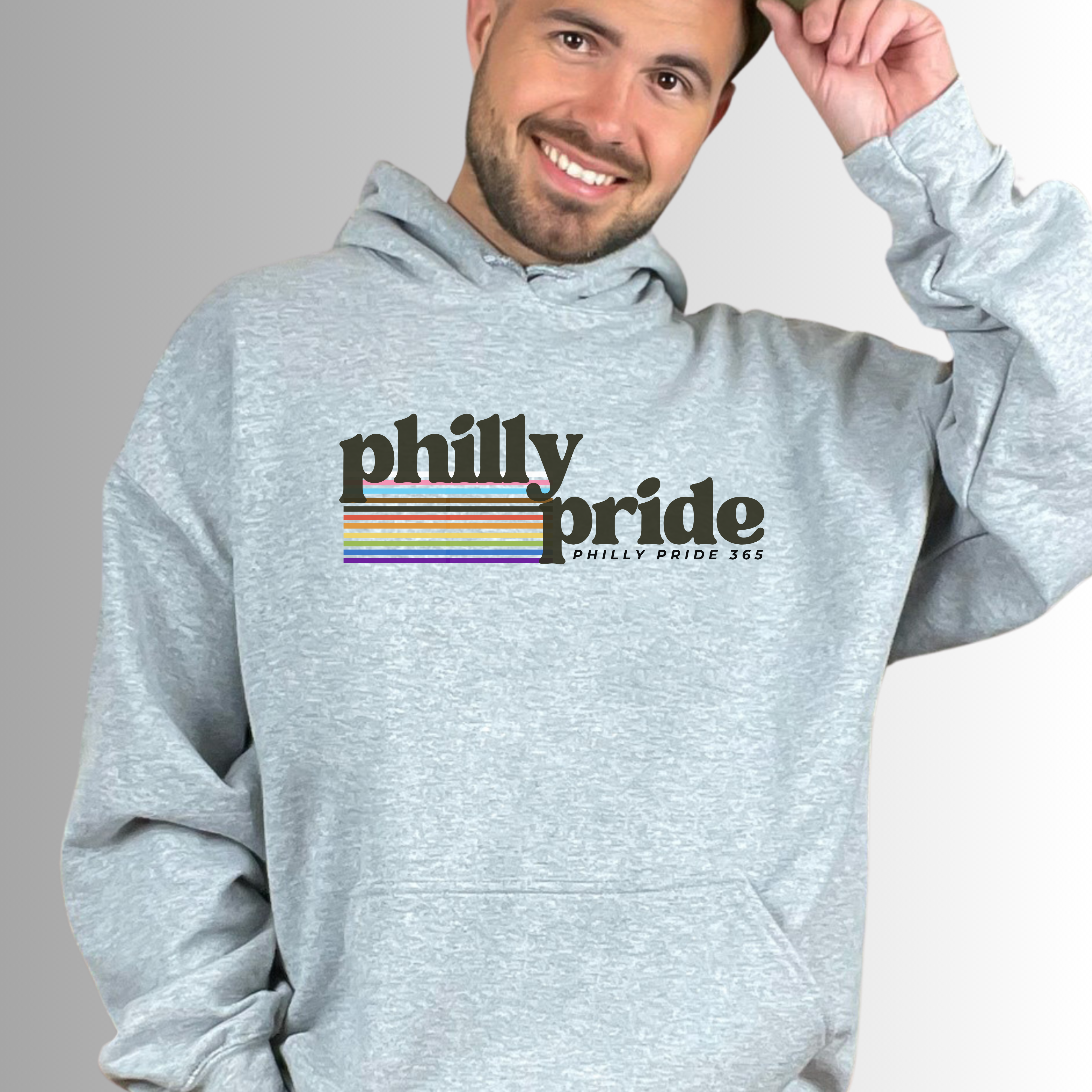 Philly Pride 365 Heavy Blend Hooded Sweatshirt product thumbnail image Philly Pride 365 Heavy Blend Hooded Sweatshirt product thumbnail image