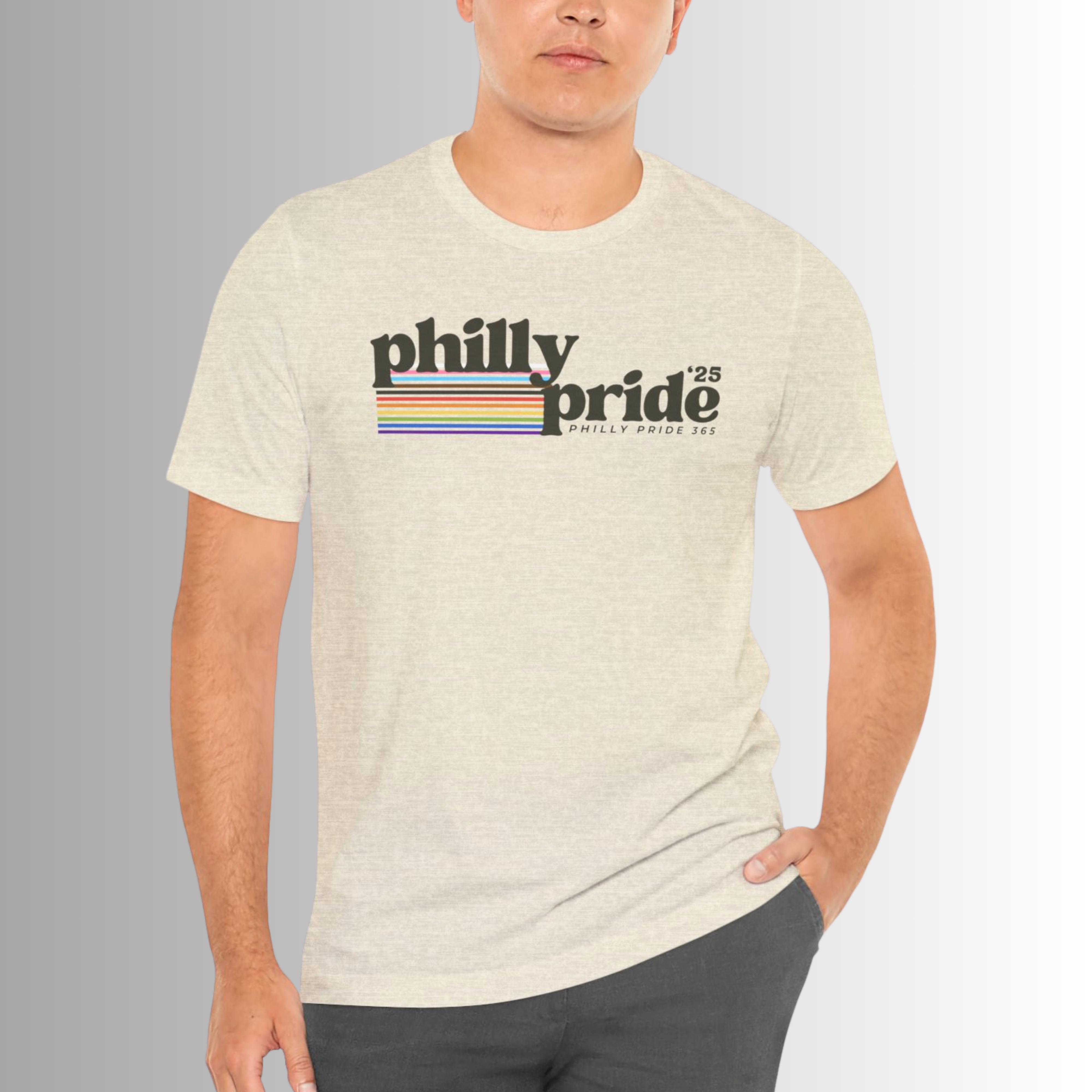 *2025 Limited Edition* Philly Pride 365 Adult Short Sleeve Soft Style Tee *2025 Limited Edition* Philly Pride 365 Adult Short Sleeve Soft Style Tee