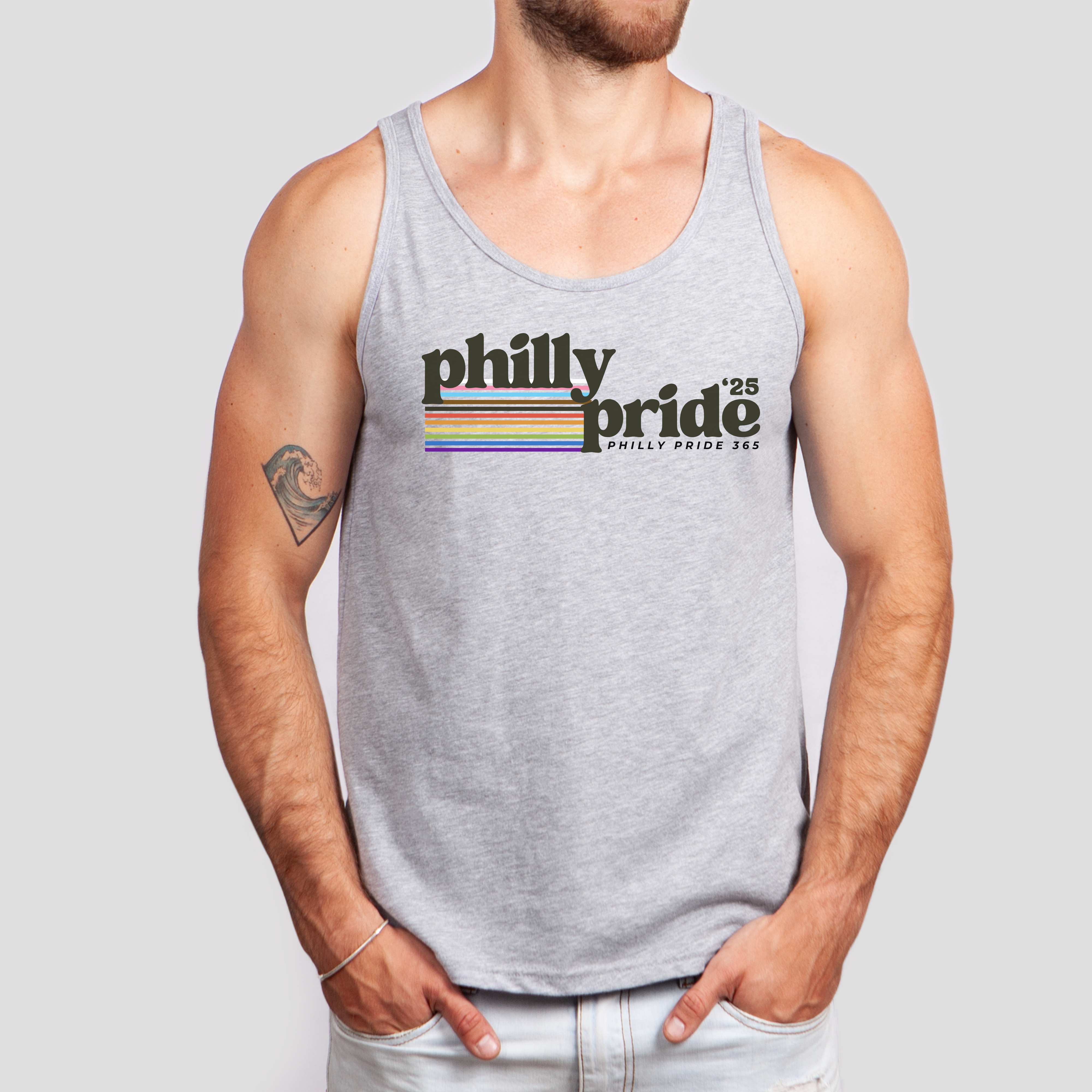 *2025 Limited Edition* Philly Pride 365 Unisex Jersey Tank Top product thumbnail image *2025 Limited Edition* Philly Pride 365 Unisex Jersey Tank Top product thumbnail image