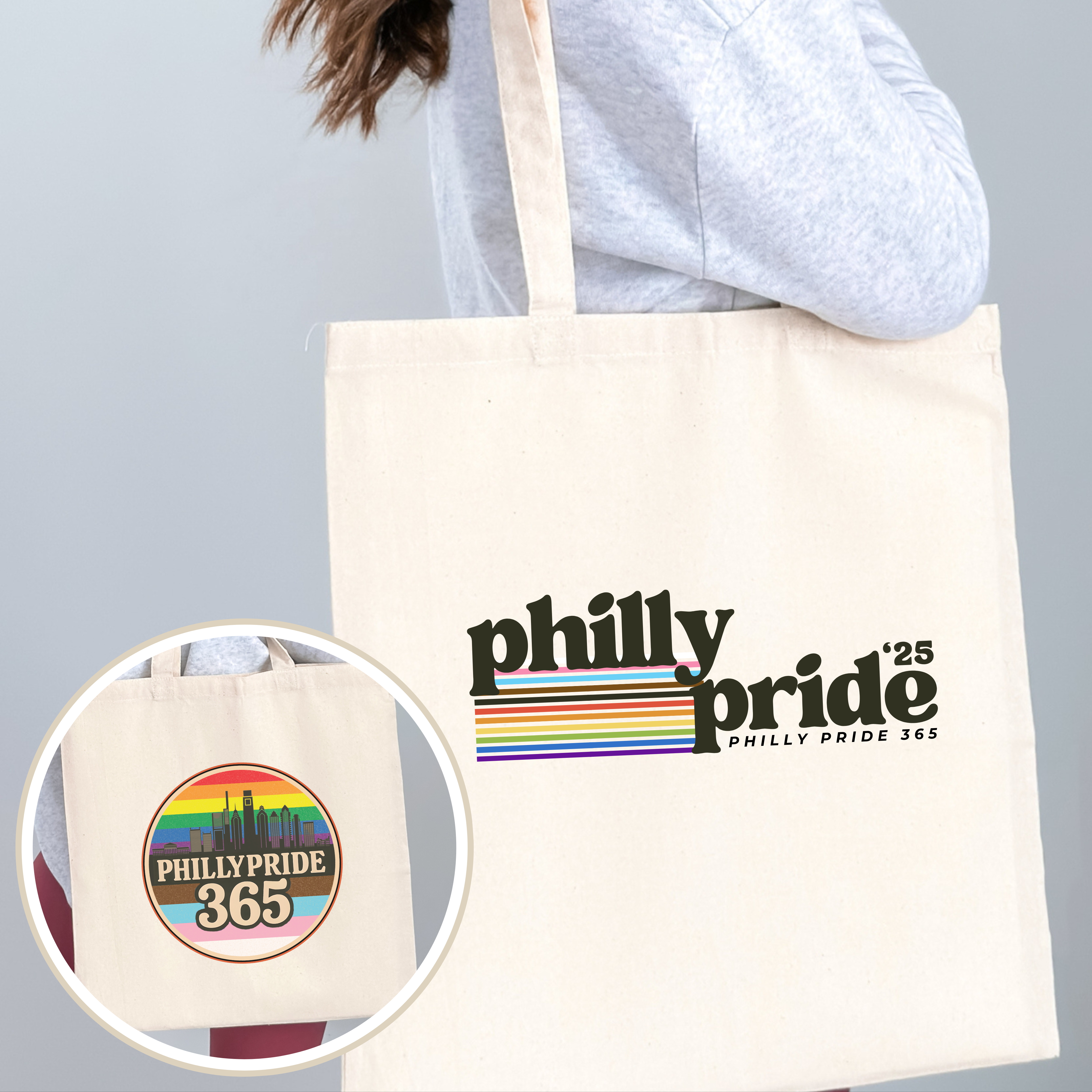 Philly Pride Cotton Canvas Tote Bag Philly Pride Cotton Canvas Tote Bag