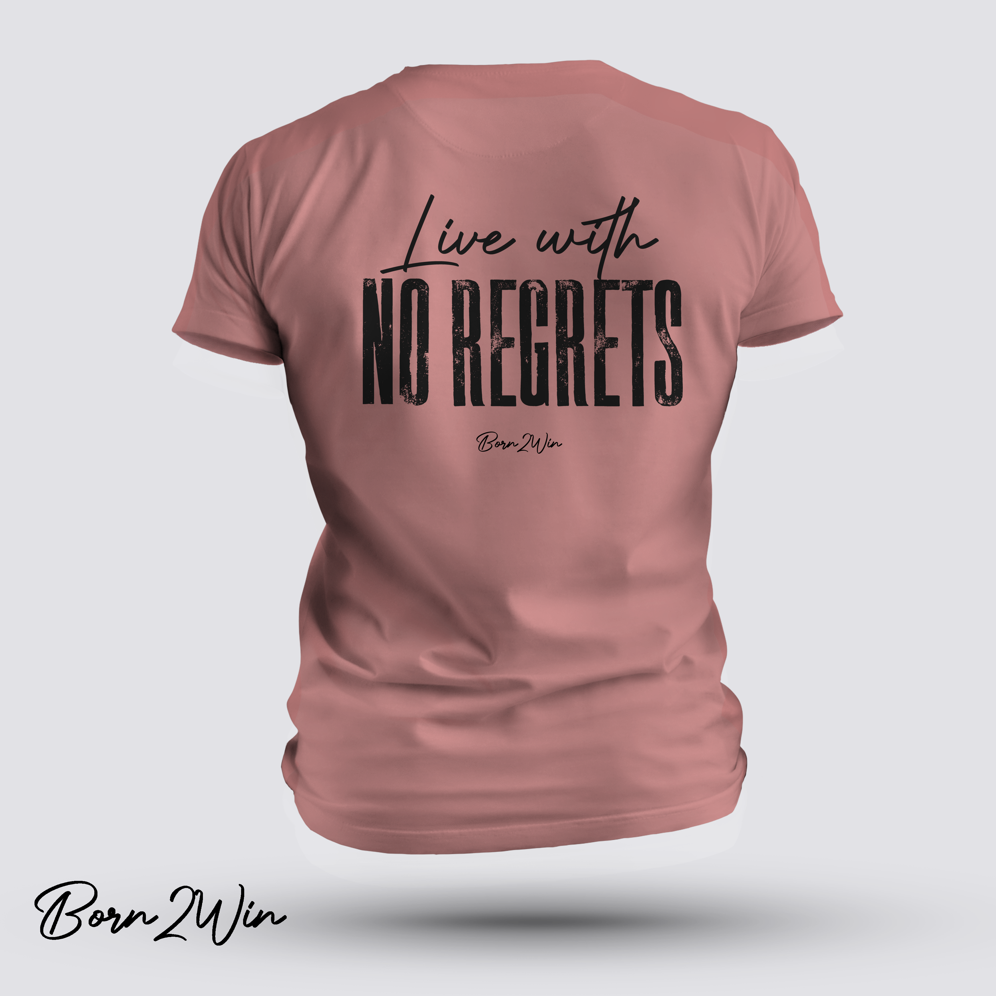 Live with No Regrets - Unisex Tee - Motivational Shirt product thumbnail image Live with No Regrets - Unisex Tee - Motivational Shirt product thumbnail image