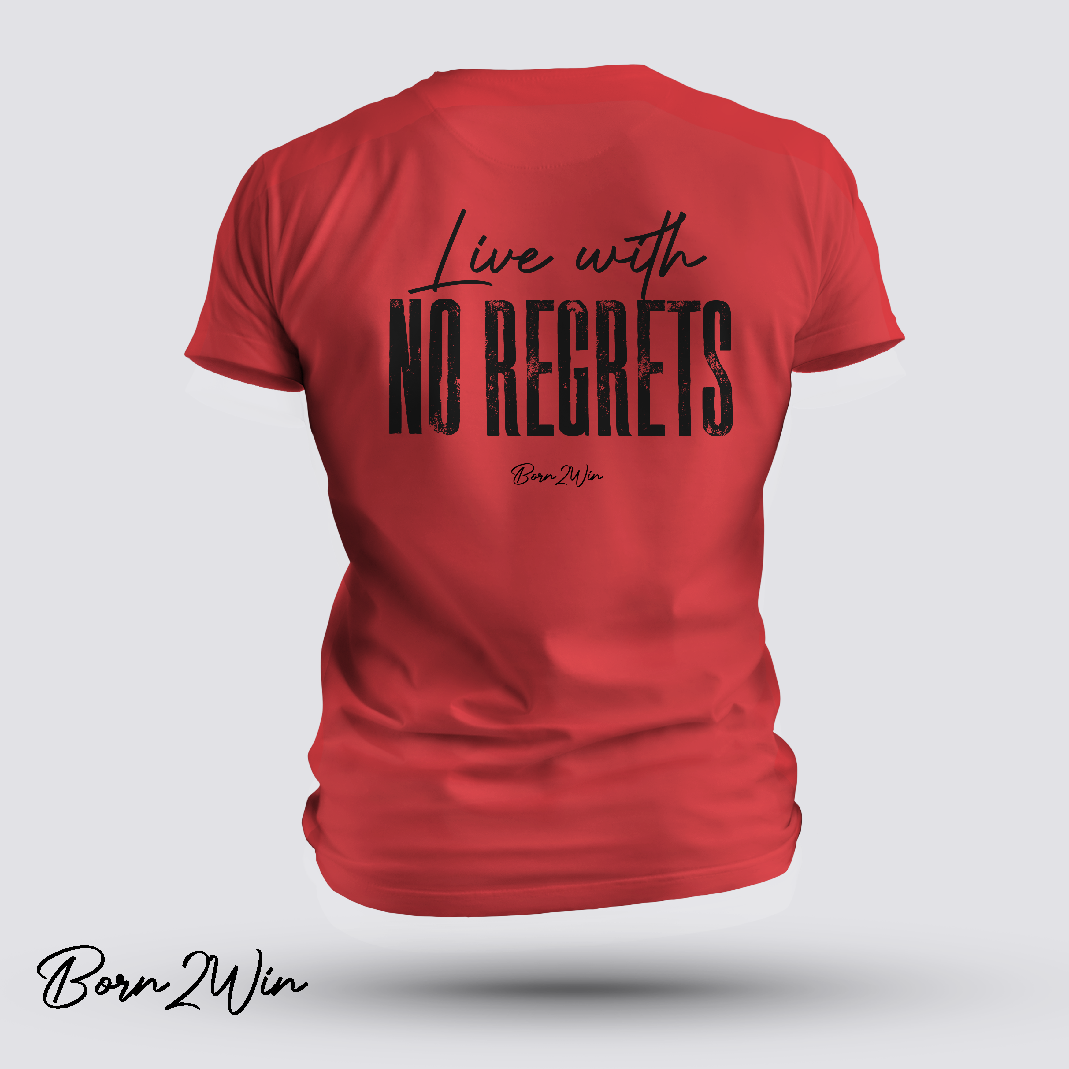 Live with No Regrets - Unisex Tee - Motivational Shirt product thumbnail image Live with No Regrets - Unisex Tee - Motivational Shirt product thumbnail image