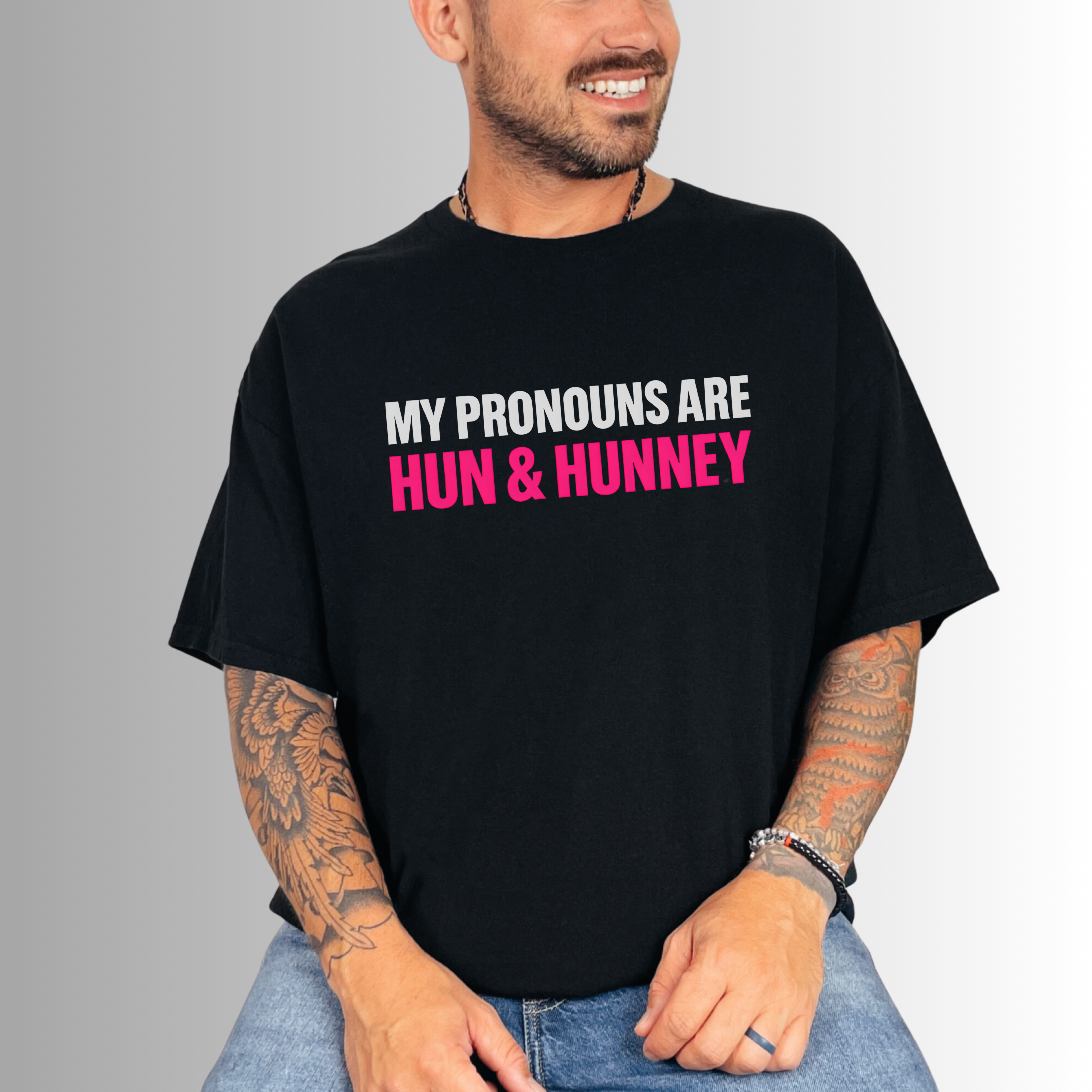 My Pronouns Are Hun & Hunney Unisex Heavy Cotton Tee My Pronouns Are Hun & Hunney Unisex Heavy Cotton Tee