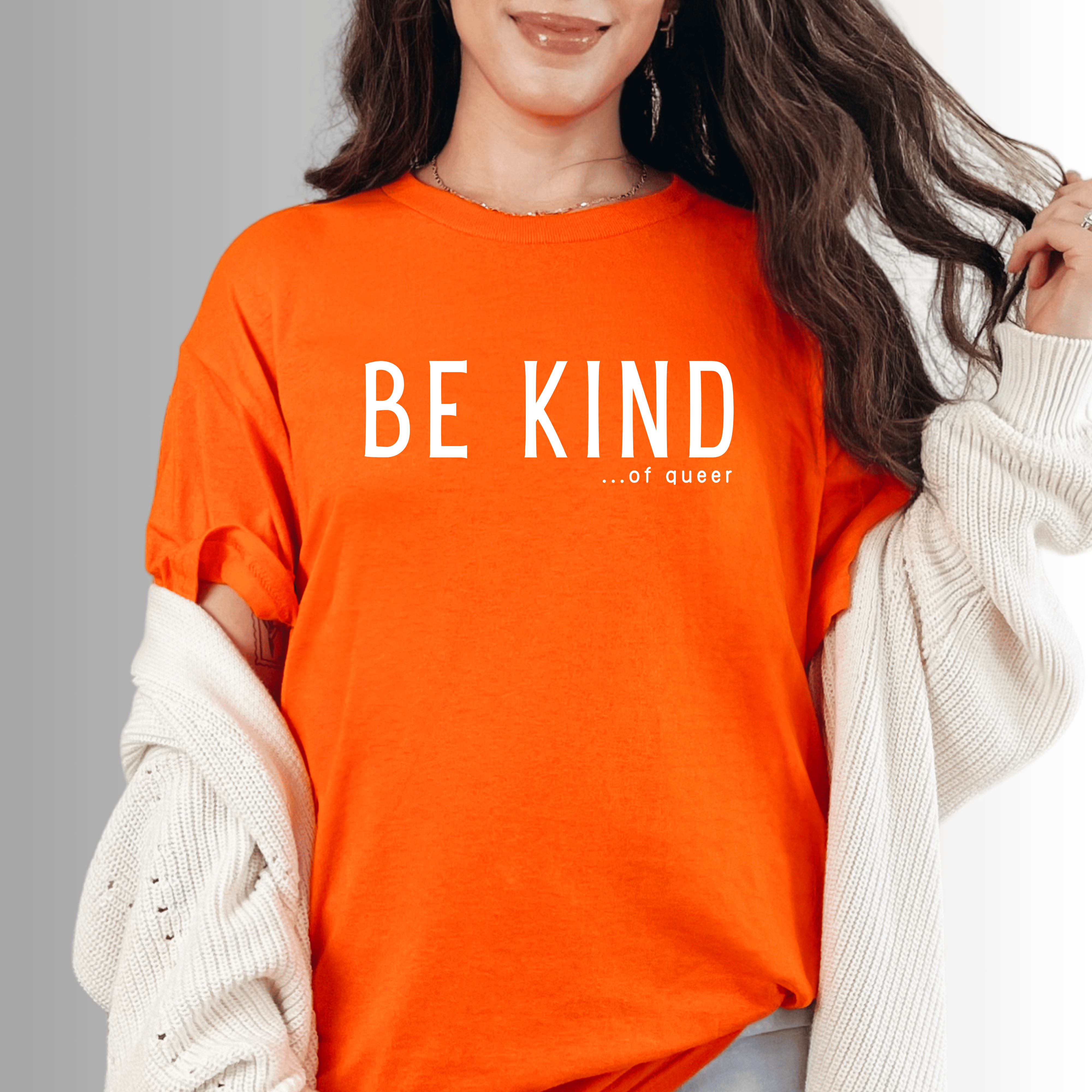 Be Kind...Of Queer Unisex Heavy Cotton Tee  product thumbnail image