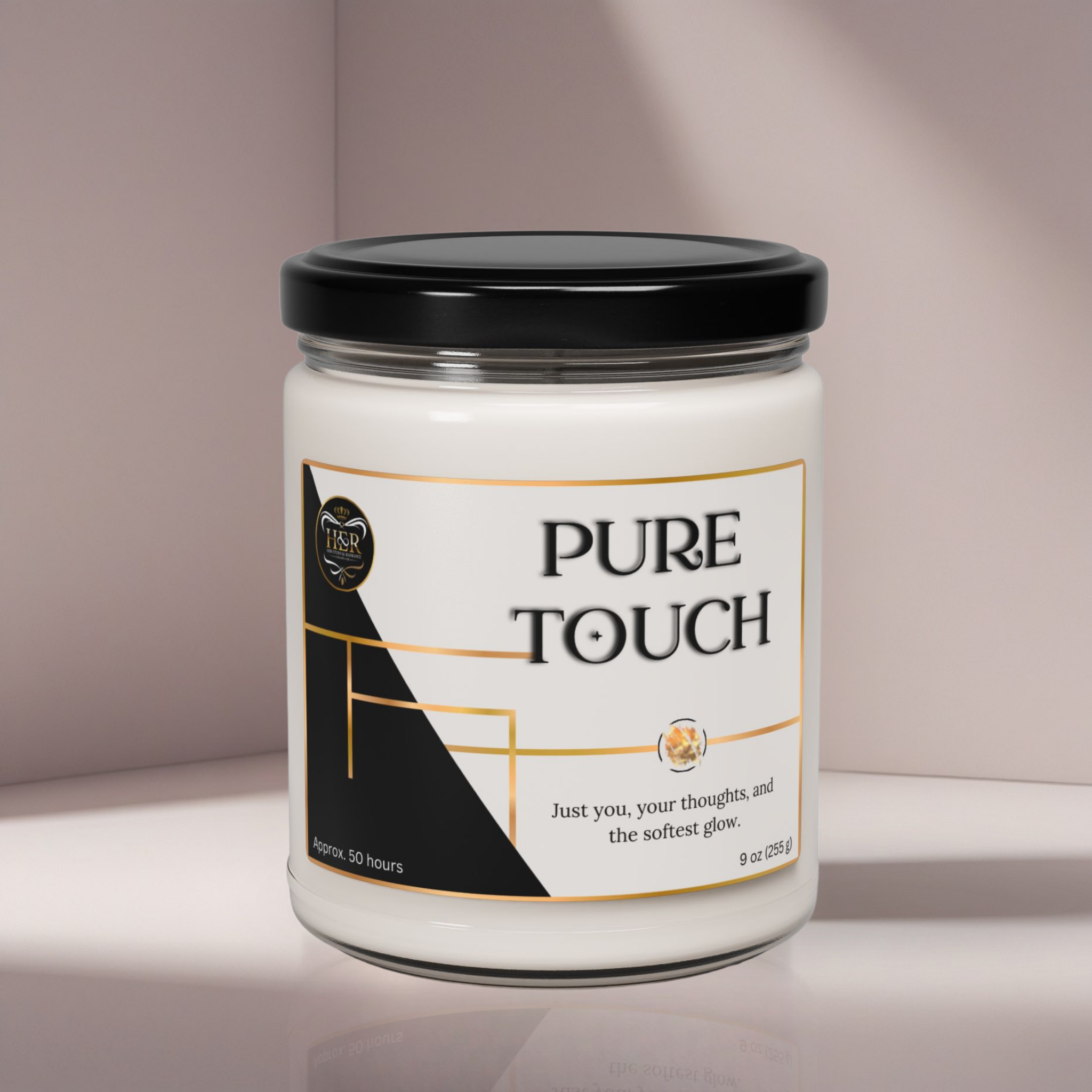 Pure Touch – Unscented Minimalist 9 oz Soy Candle product thumbnail image