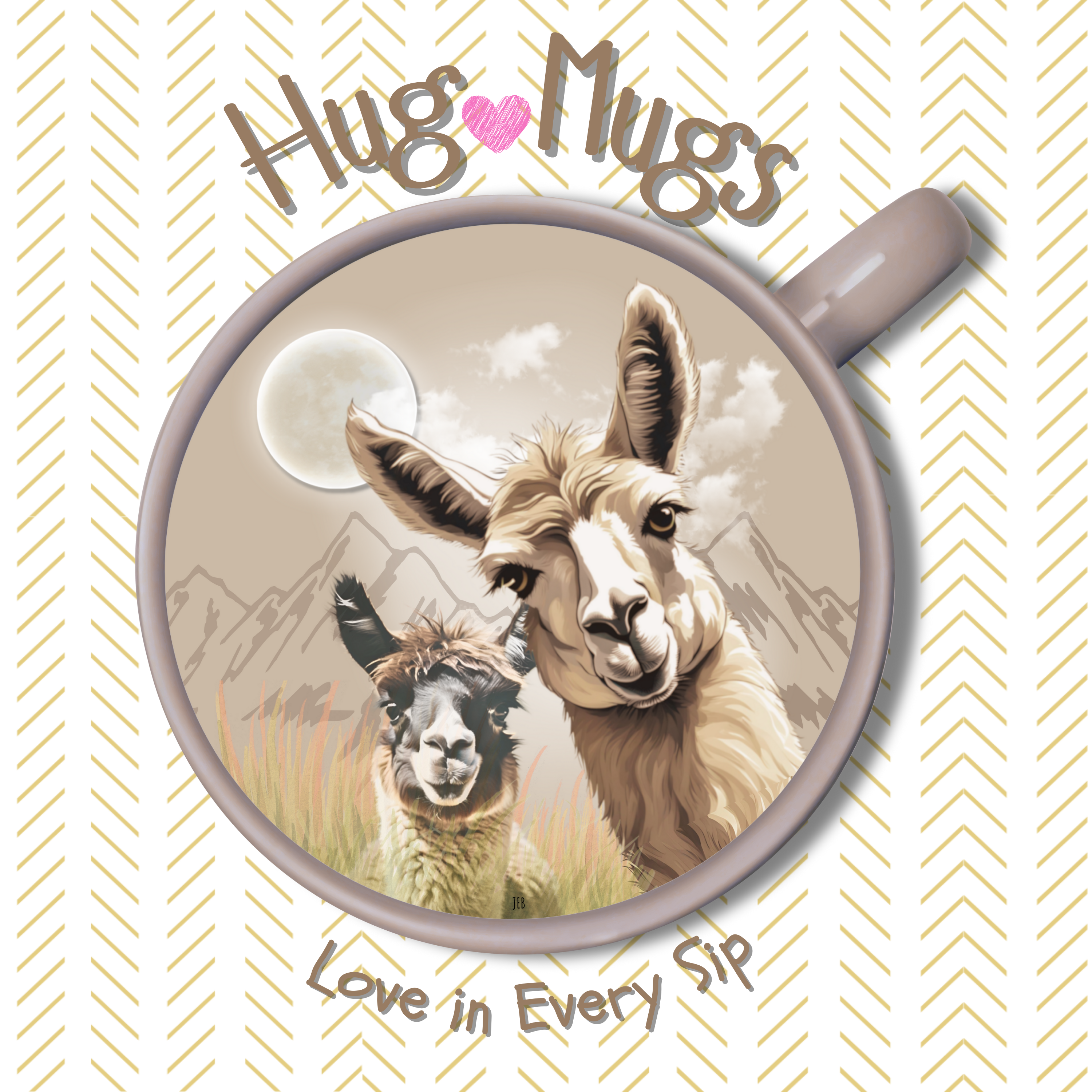 Hug Mug - Llamaste (11 oz) product thumbnail image Hug Mug - Llamaste (11 oz) product thumbnail image