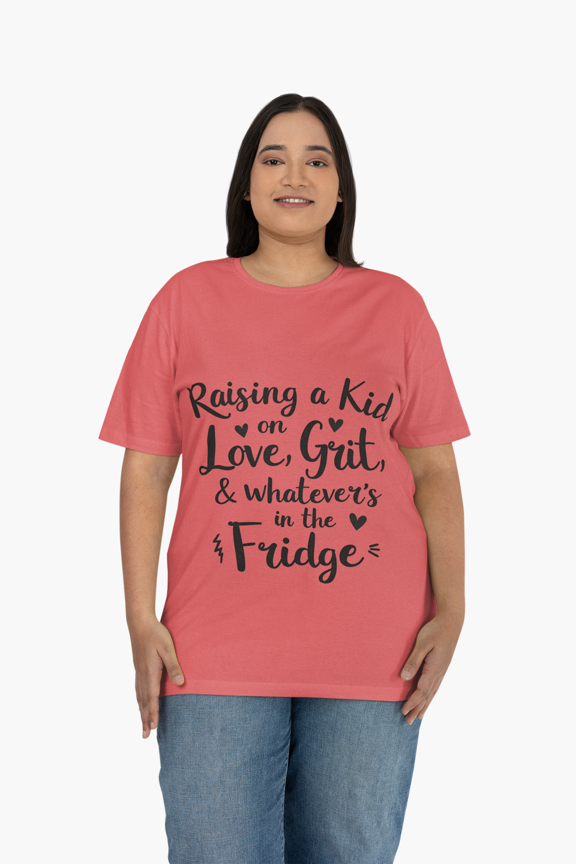 Love &amp; Grit Mom T-Shirt – Funny Motherhood Tee – Real Life Parenting Shirt – Single Mom Humor Shirt – Relatable Mom Life Graphic Tee product thumbnail image