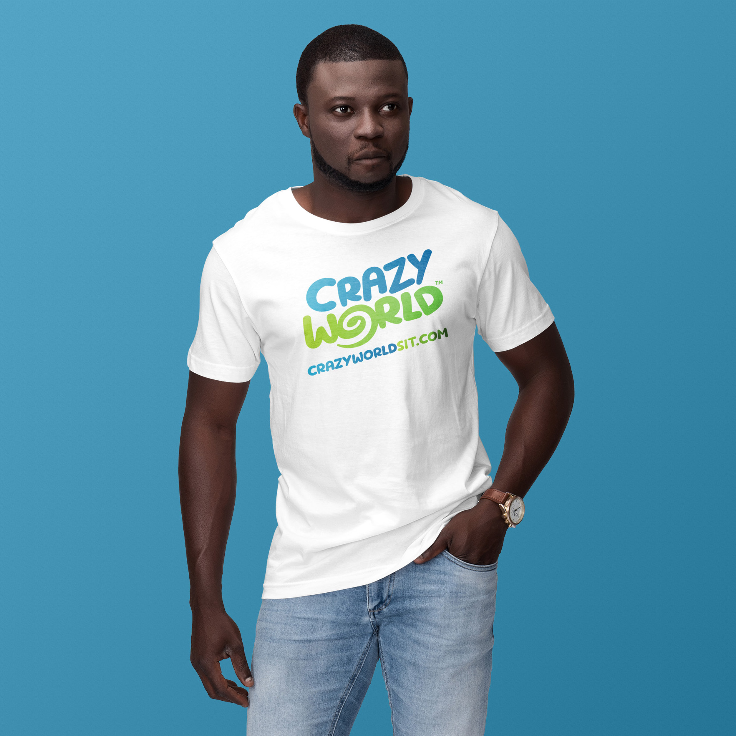Crazy World Unisex T-shirt product thumbnail image