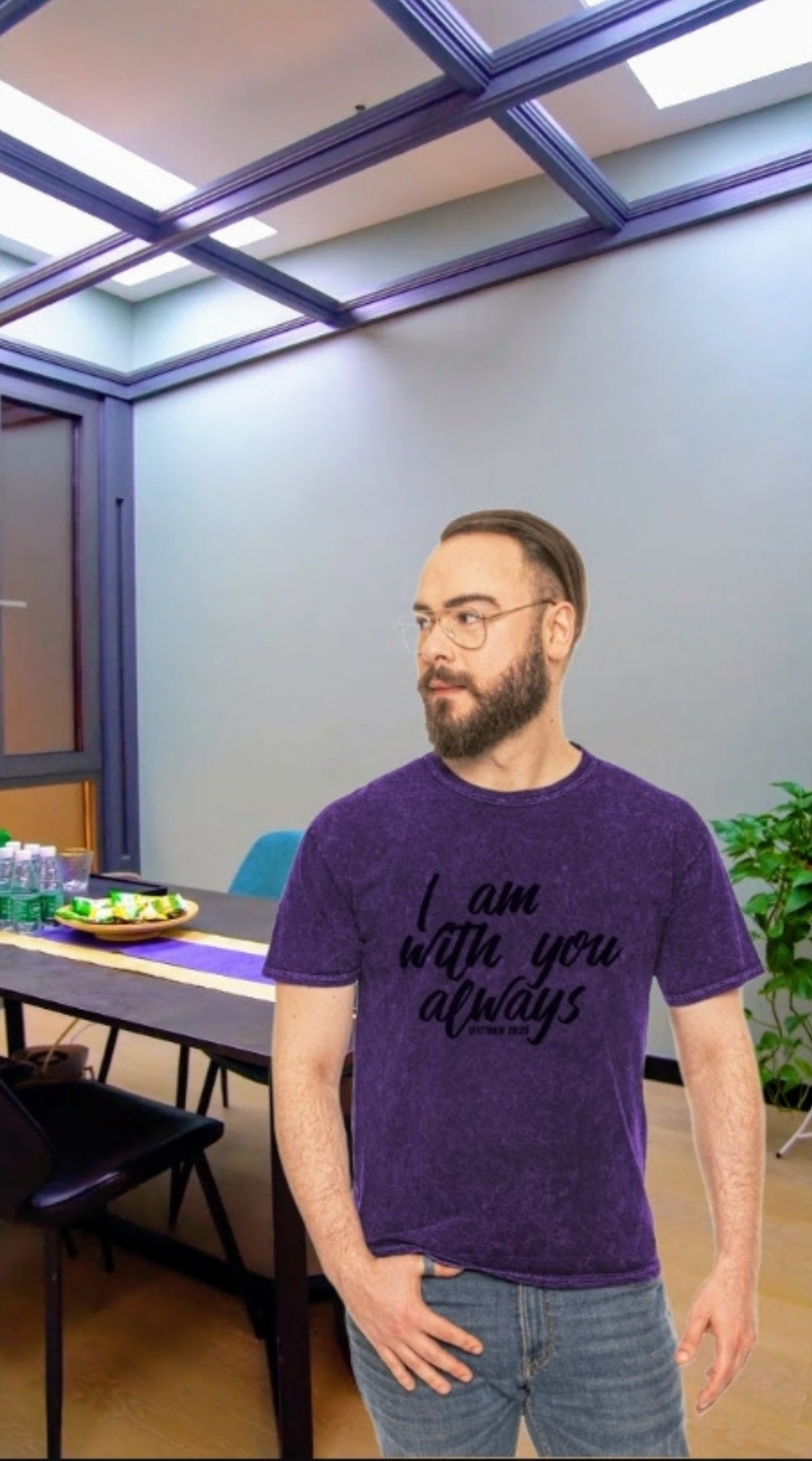 Mineral Wash T-Shirt - I Am With You Always Believer Of The Way Design T-Shirt product thumbnail image Mineral Wash T-Shirt - I Am With You Always Believer Of The Way Design T-Shirt product thumbnail image