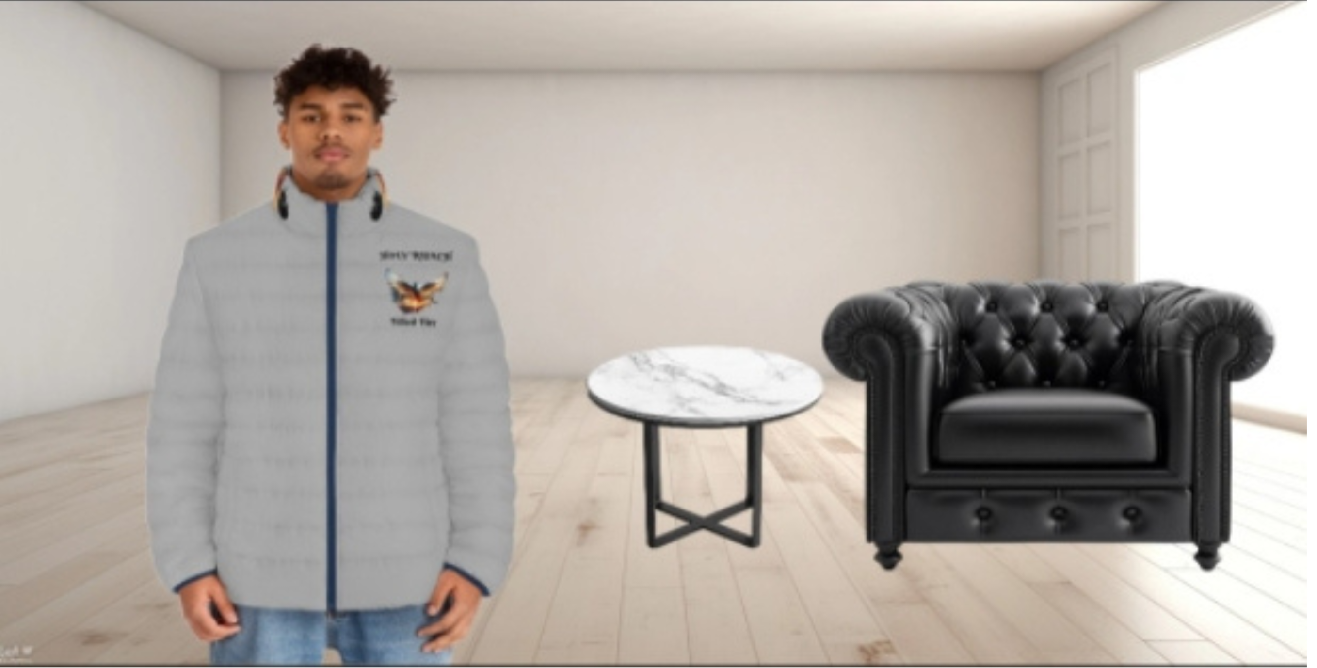 HOLY RUACH Fire Filled Men's Puffer Jacket (AOP) product thumbnail image HOLY RUACH Fire Filled Men's Puffer Jacket (AOP) product thumbnail image