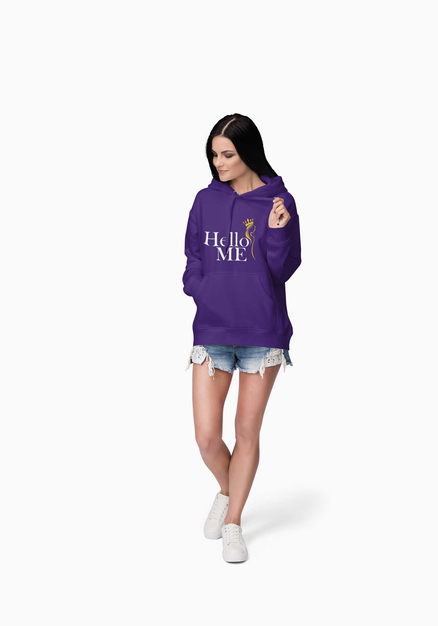 Hello Me Signature Hoodie – Unisex Sponge Fleece Pullover – Confidence You Can Wear product thumbnail image