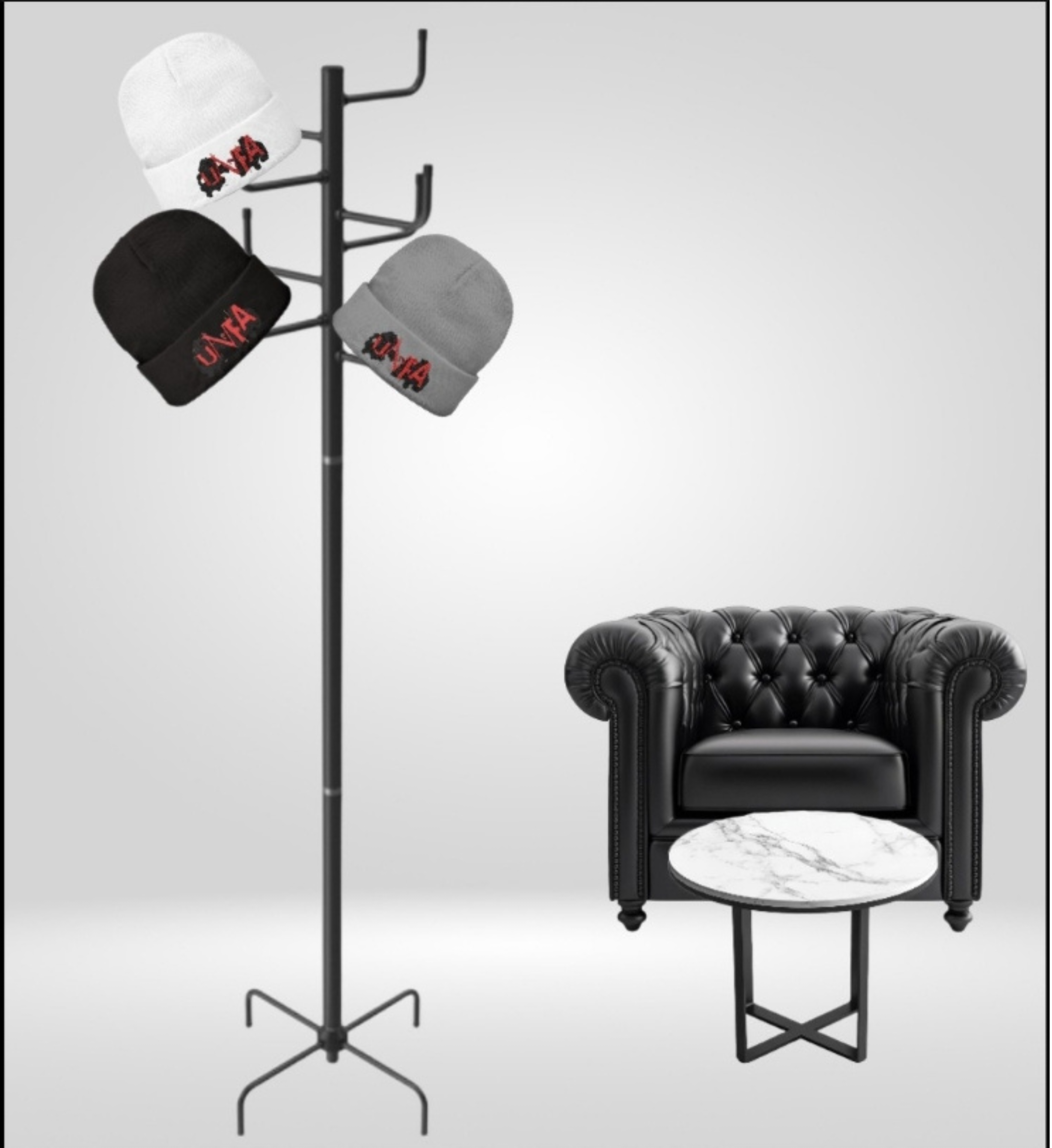 Embroidered Knit Beanie - UNFA Believers Of The Way product thumbnail image Embroidered Knit Beanie - UNFA Believers Of The Way product thumbnail image