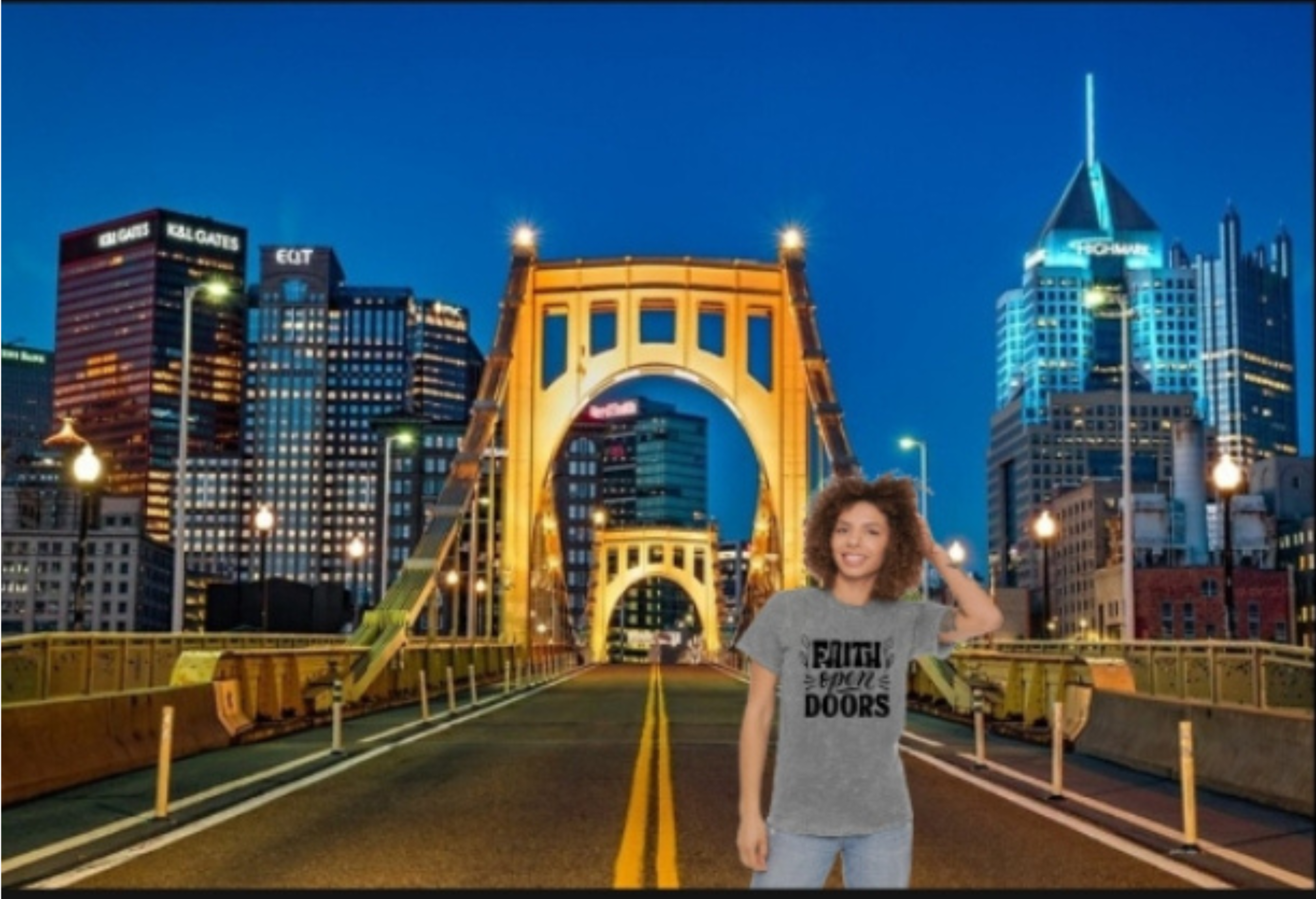 Mineral Wash T-Shirt - Faith Open Doors For Believers Of The Way product thumbnail image Mineral Wash T-Shirt - Faith Open Doors For Believers Of The Way product thumbnail image