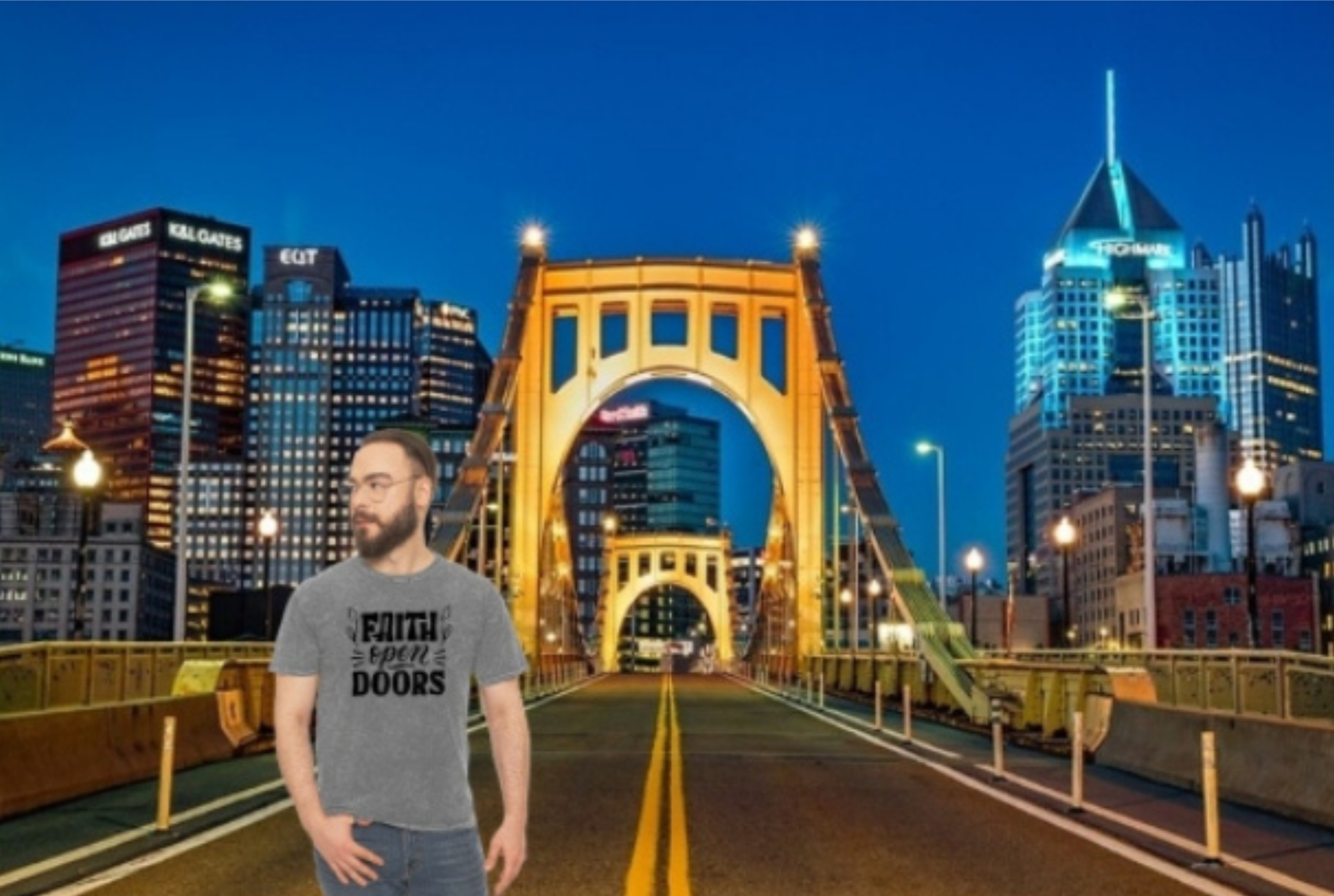 Mineral Wash T-Shirt - Faith Open Doors For Believers Of The Way product thumbnail image Mineral Wash T-Shirt - Faith Open Doors For Believers Of The Way product thumbnail image