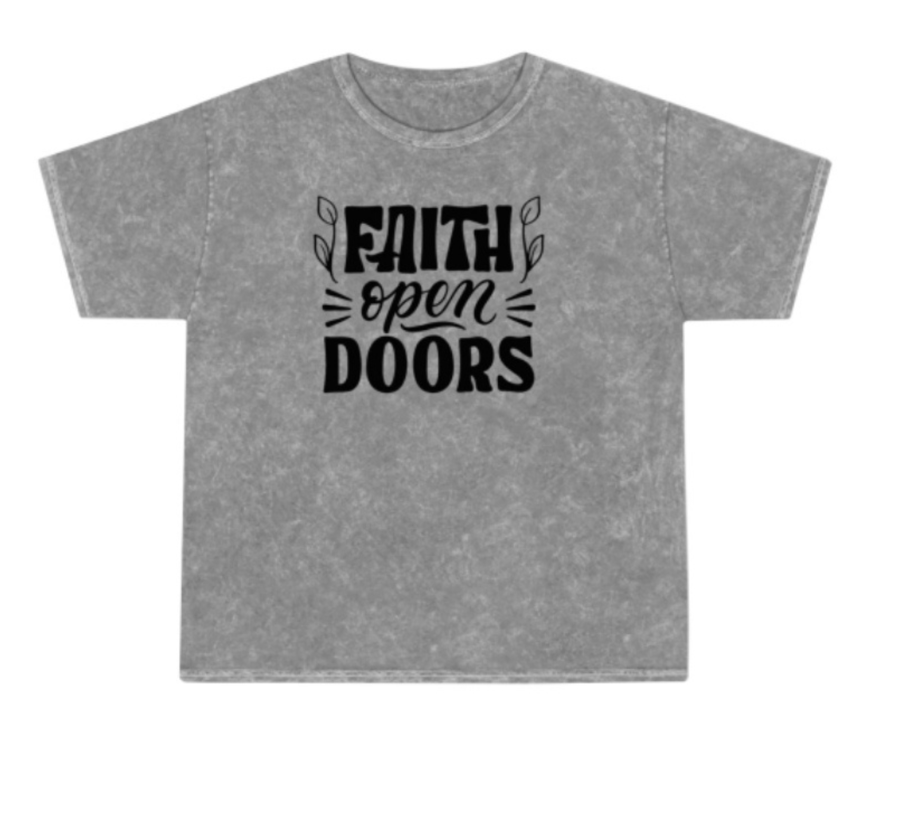 Mineral Wash T-Shirt - Faith Open Doors For Believers Of The Way Mineral Wash T-Shirt - Faith Open Doors For Believers Of The Way