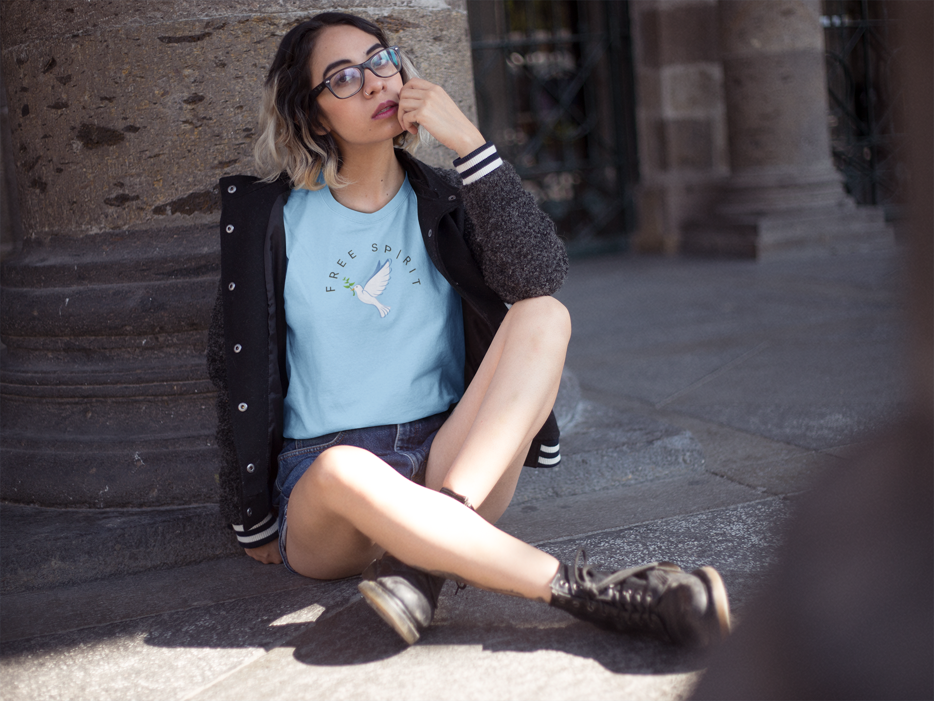 Free Spirit T-Shirt - Dove Design product thumbnail image