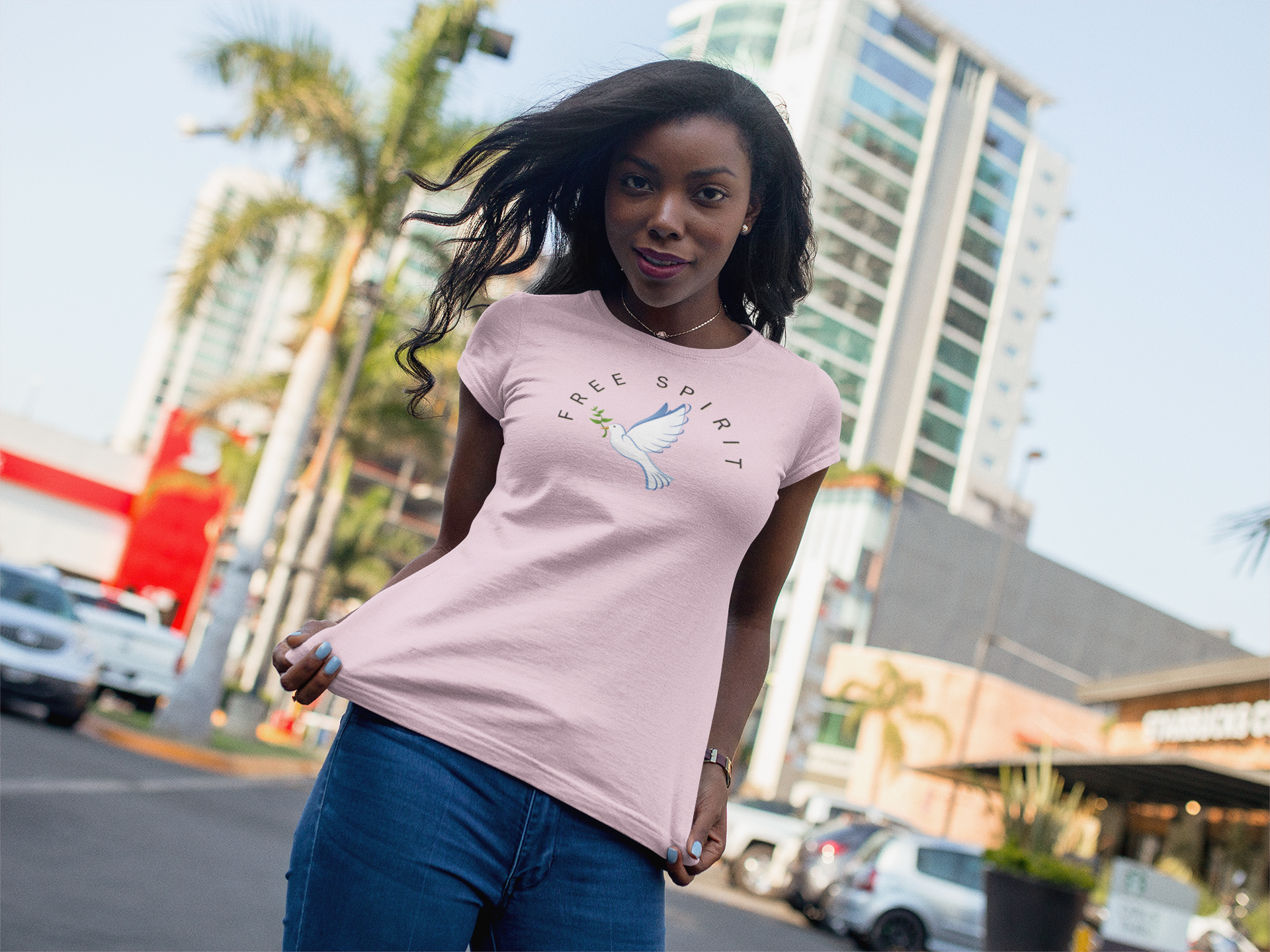 Free Spirit T-Shirt - Dove Design product thumbnail image Free Spirit T-Shirt - Dove Design product thumbnail image