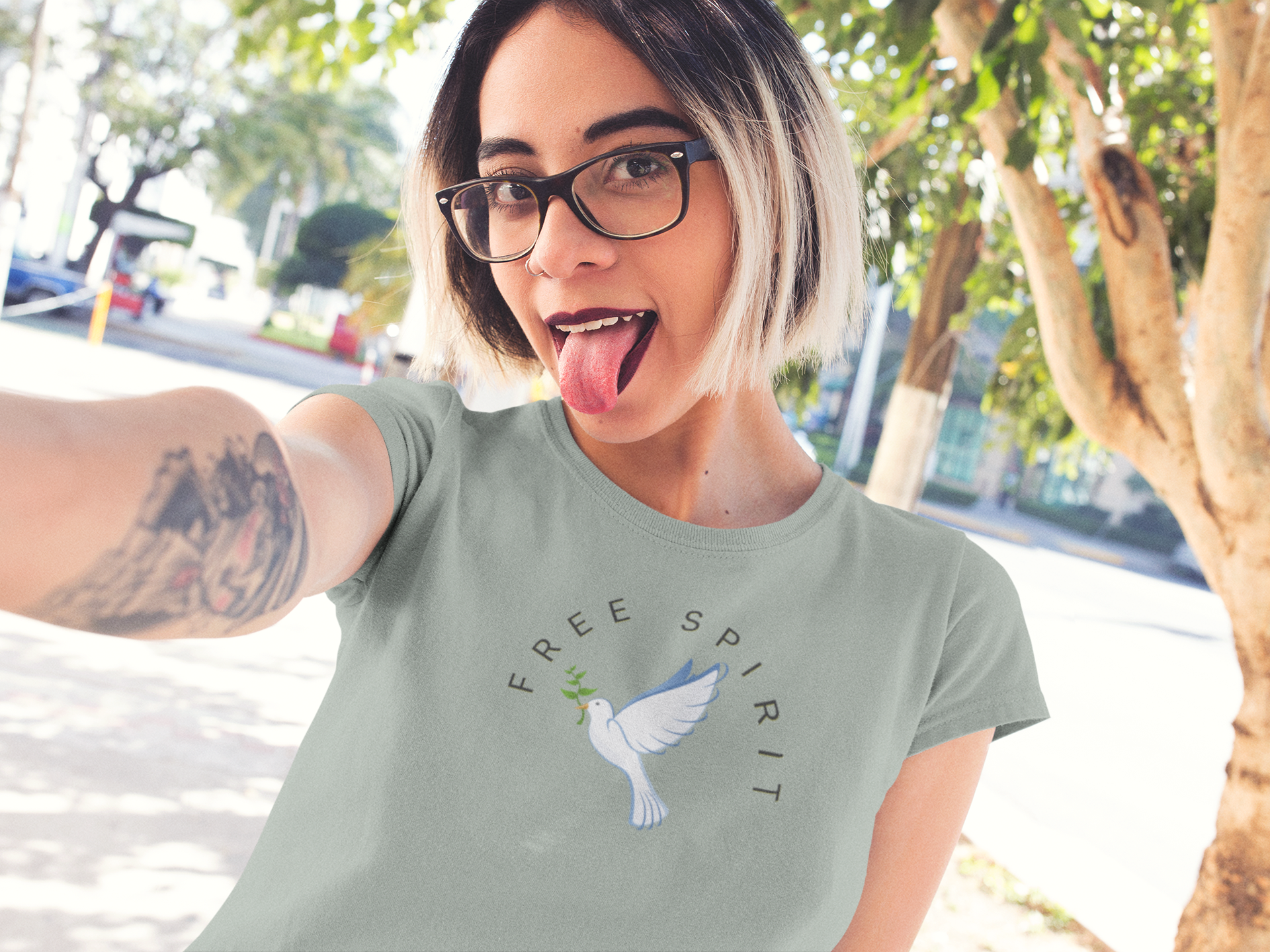 Free Spirit T-Shirt - Dove Design product thumbnail image