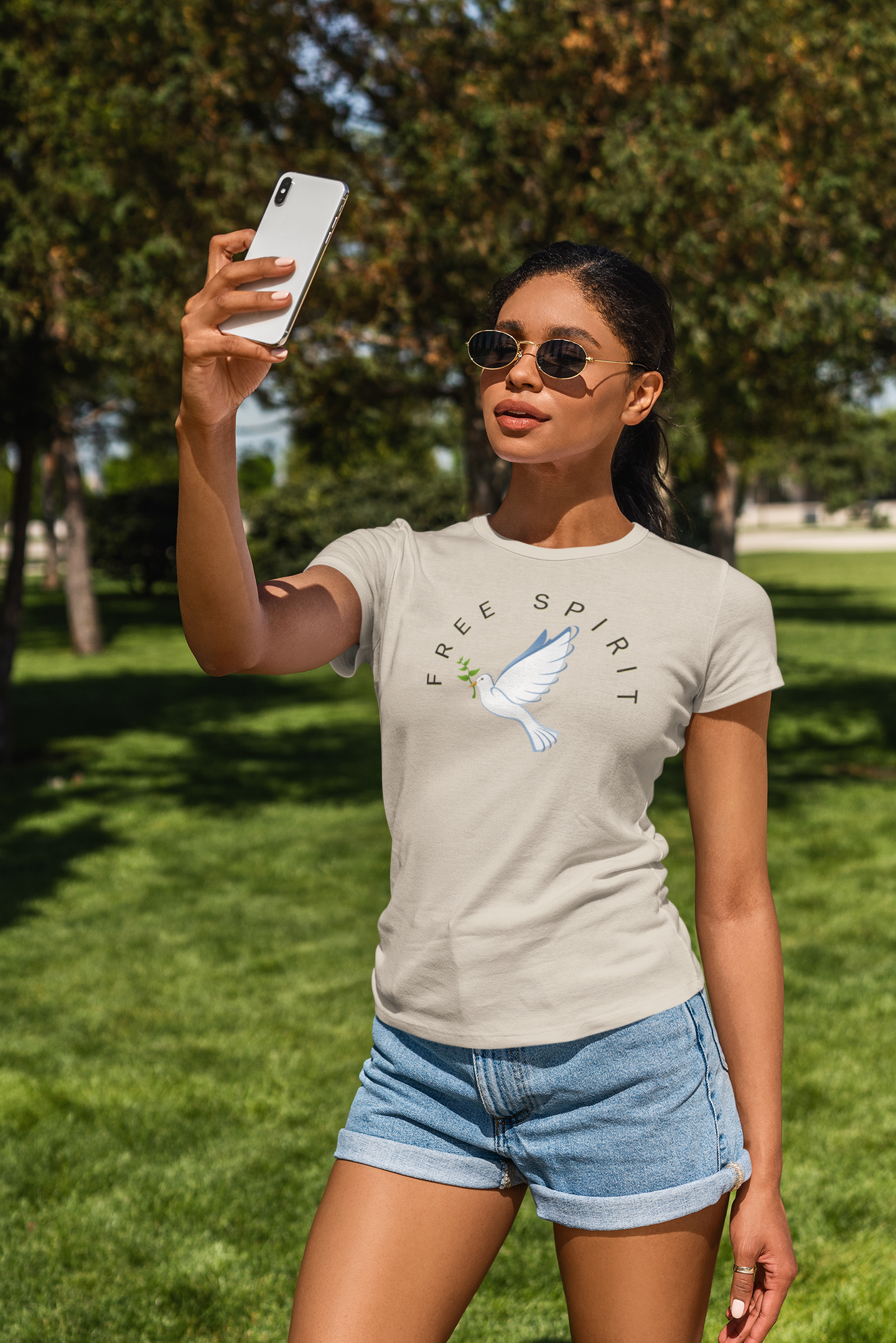 Free Spirit T-Shirt - Dove Design product thumbnail image Free Spirit T-Shirt - Dove Design product thumbnail image