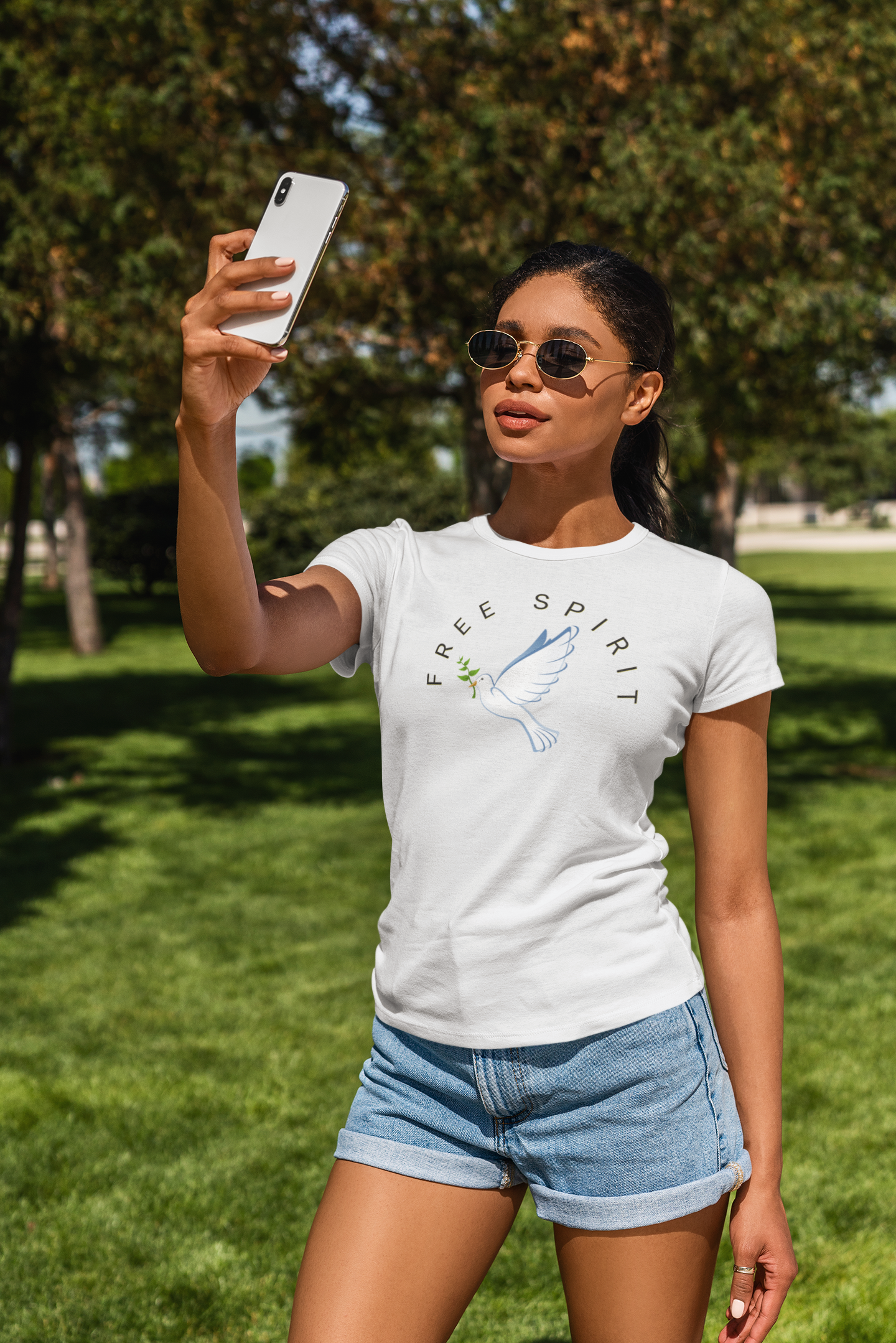 Free Spirit T-Shirt - Dove Design product thumbnail image Free Spirit T-Shirt - Dove Design product thumbnail image