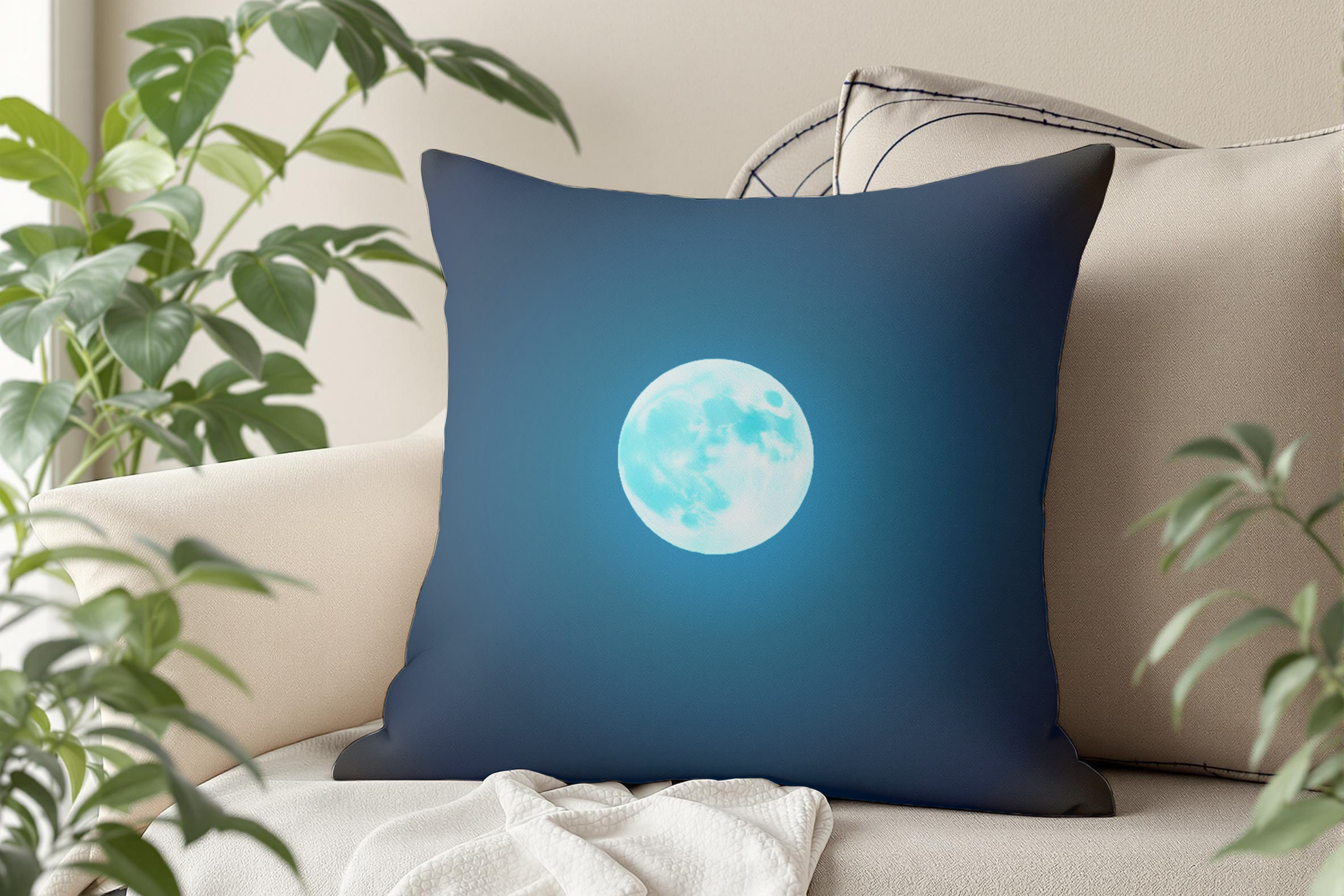 Moonhaze – Premium Decorative Throw Pillow | Spun Polyester Square Pillow product thumbnail image