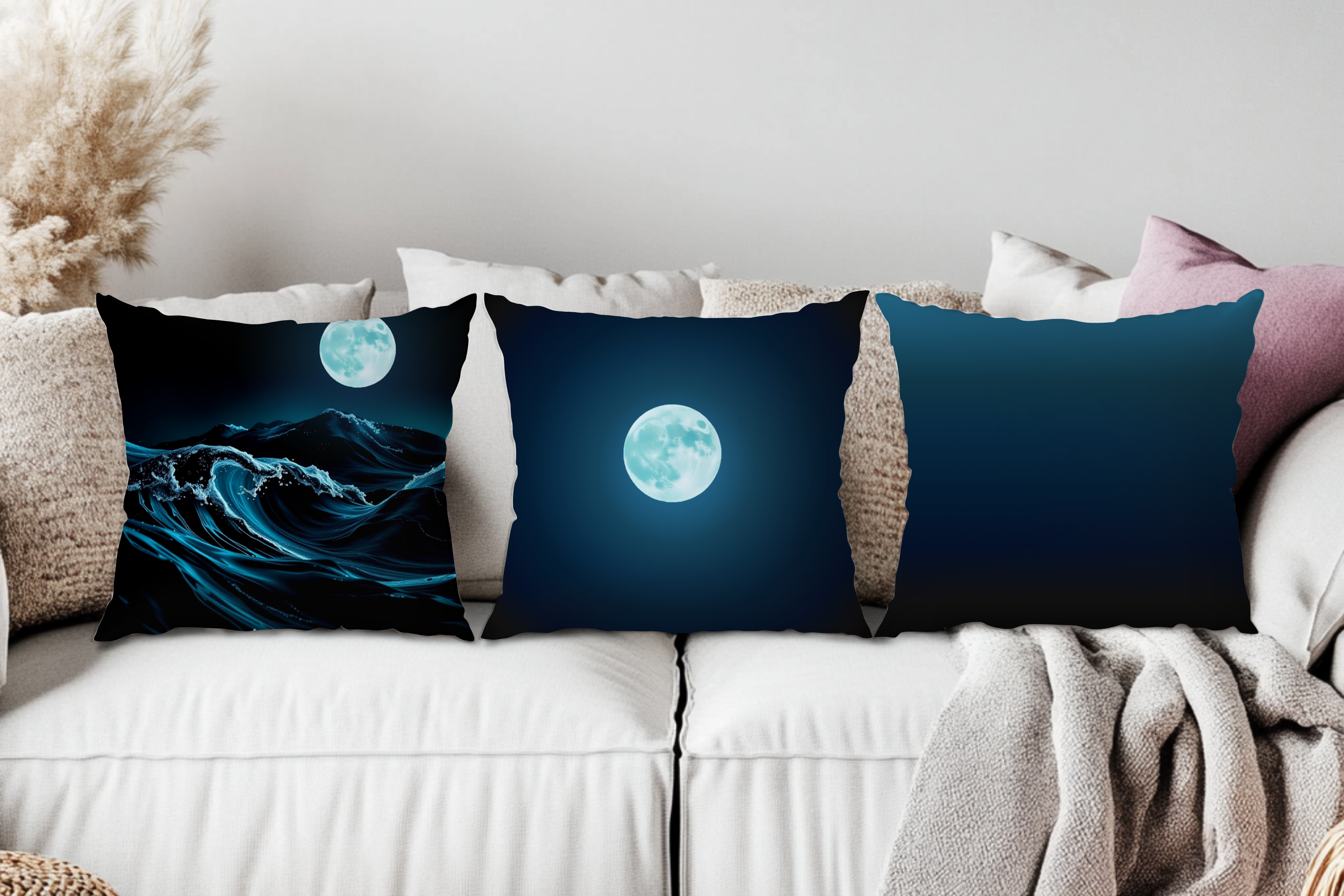 Moonhaze – Premium Decorative Throw Pillow | Spun Polyester Square Pillow product thumbnail image