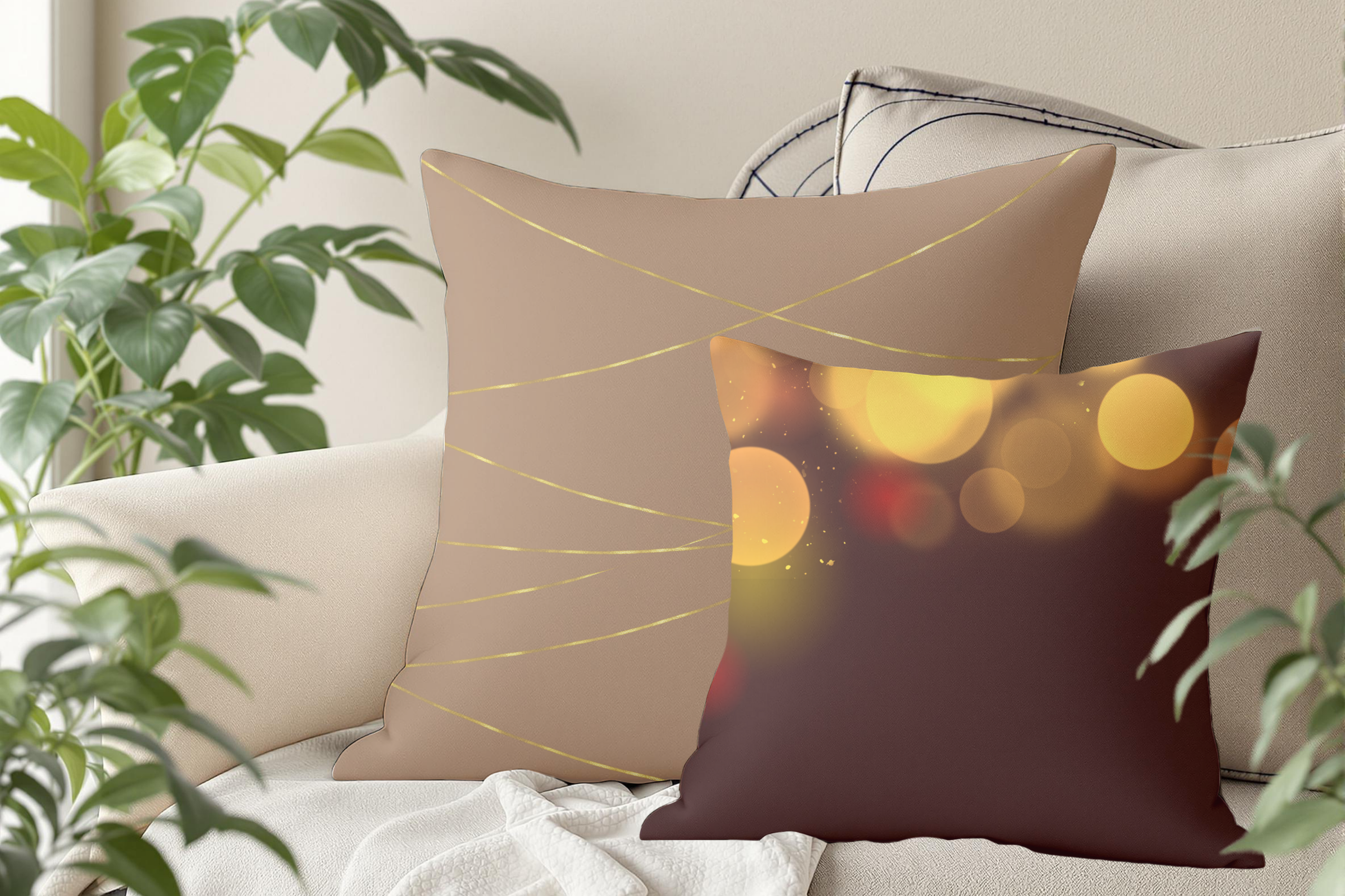 Threadlight – Premium Decorative Throw Pillow | Spun Polyester Square Pillow product thumbnail image