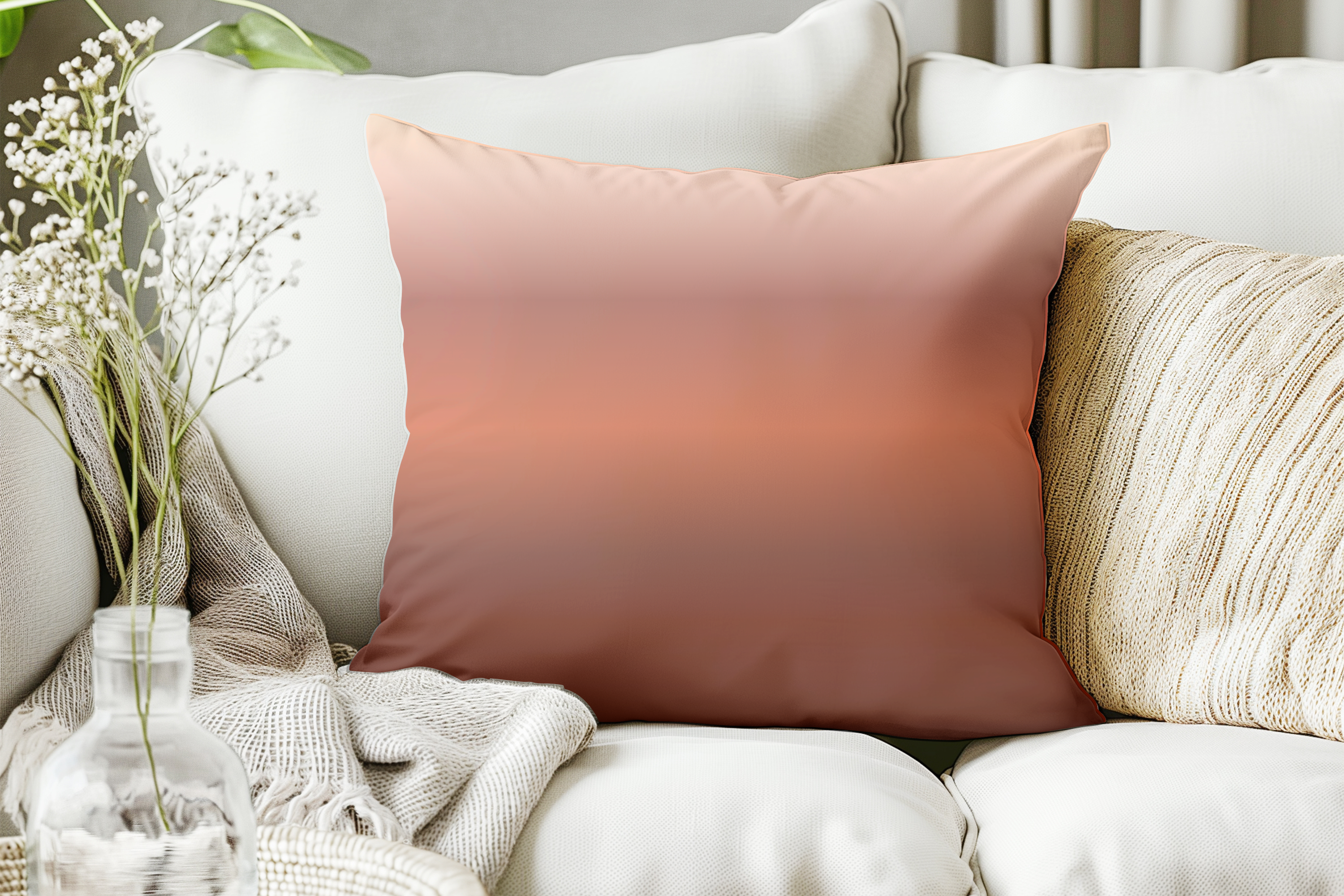 Cinnamon Swirl – Premium Decorative Throw Pillow | Spun Polyester Square Pillow