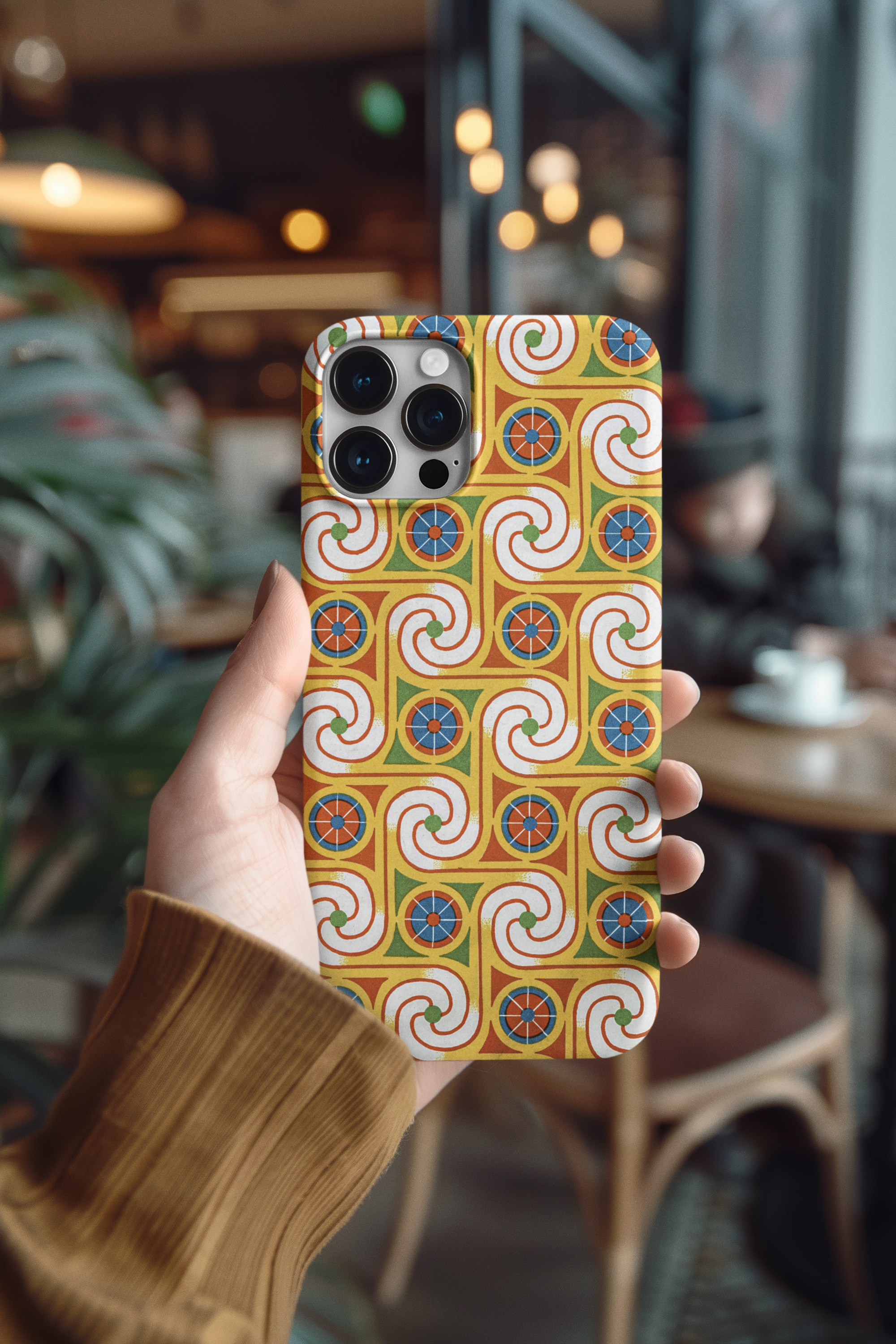 Retro Swirl Pop Tough Phone Case – 70s Groove Edition product thumbnail image