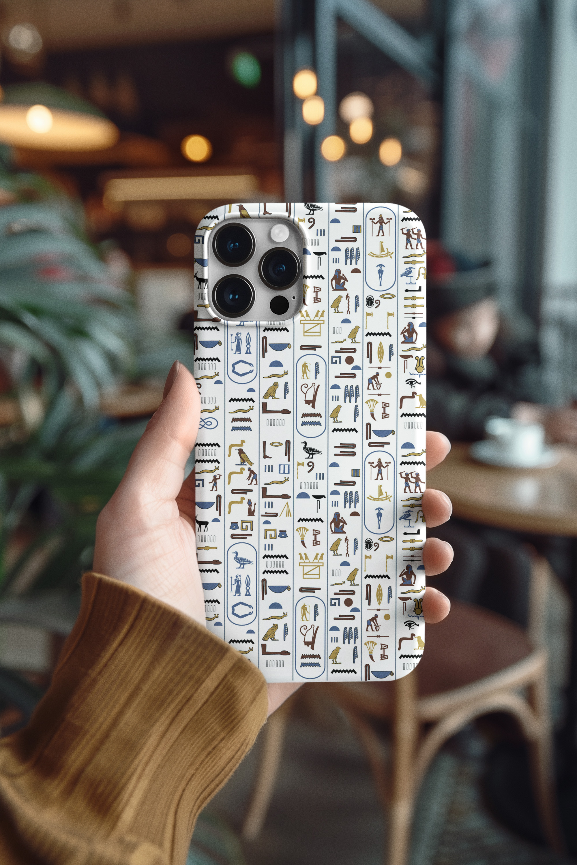 Egyptian Hieroglyphs Tough Phone Case - Ancient Script Edition product thumbnail image