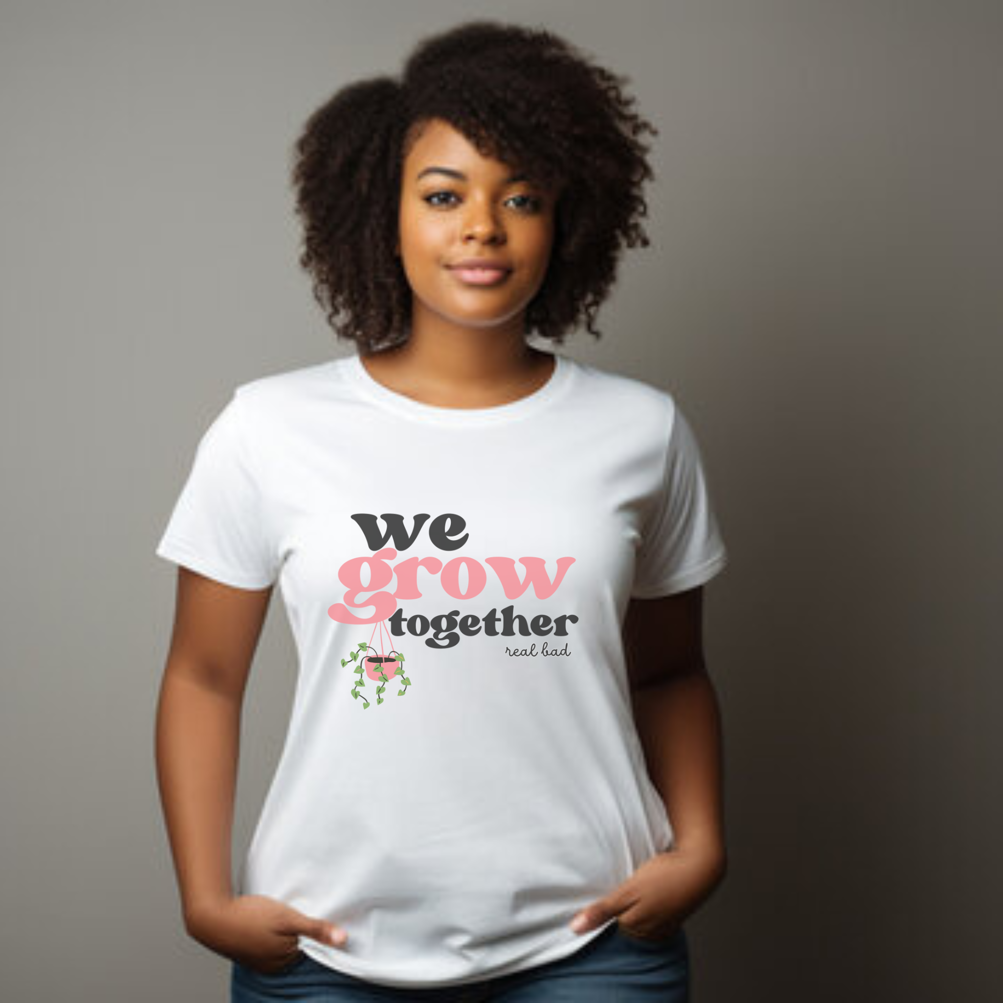 We Grow Together Women's Softstyle Tee - Inspirational Growth Graphic T-Shirt product thumbnail image We Grow Together Women's Softstyle Tee - Inspirational Growth Graphic T-Shirt product thumbnail image