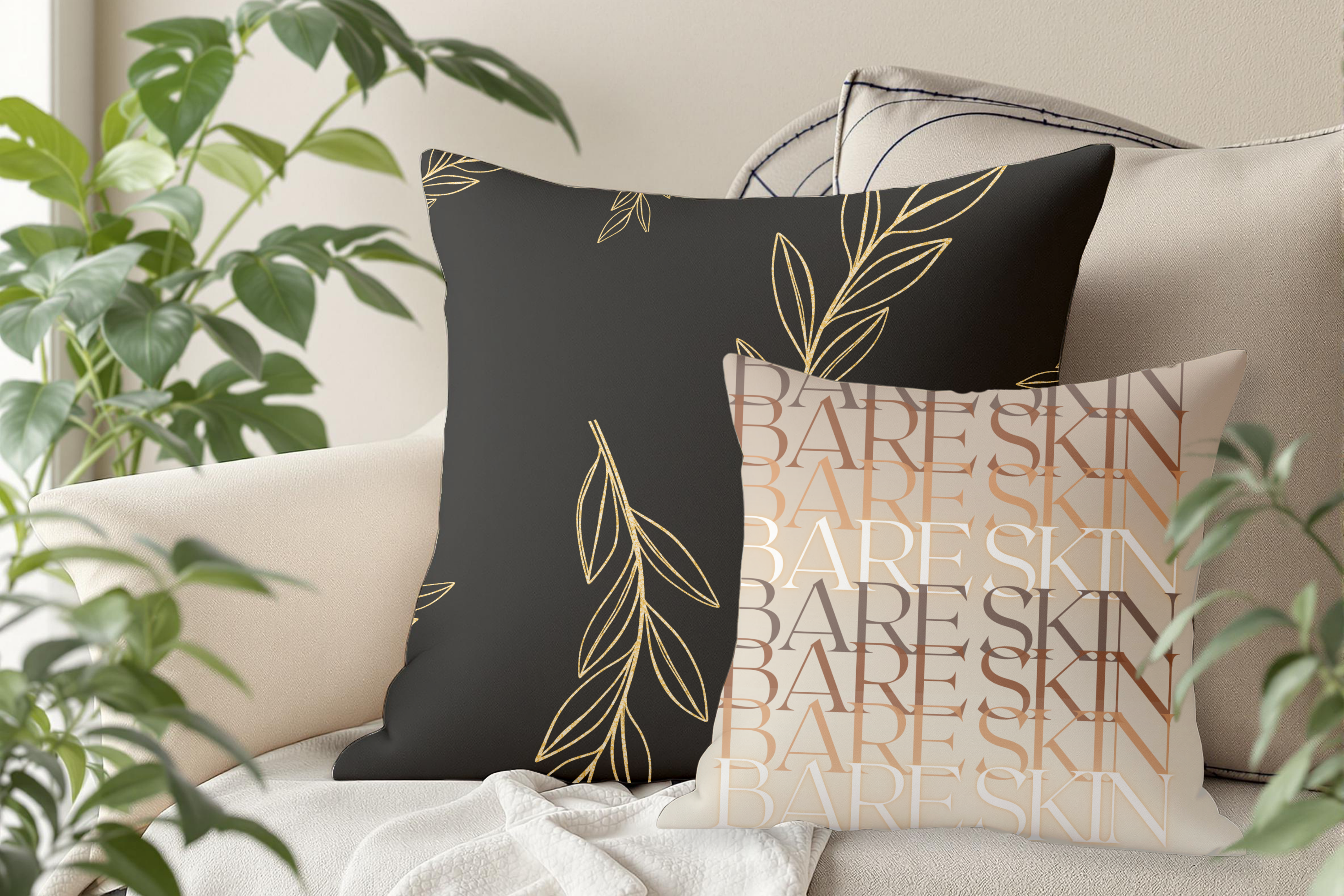 Golden Foliage – Premium Decorative Throw Pillow | Spun Polyester Square Pillow product thumbnail image Golden Foliage – Premium Decorative Throw Pillow | Spun Polyester Square Pillow product thumbnail image