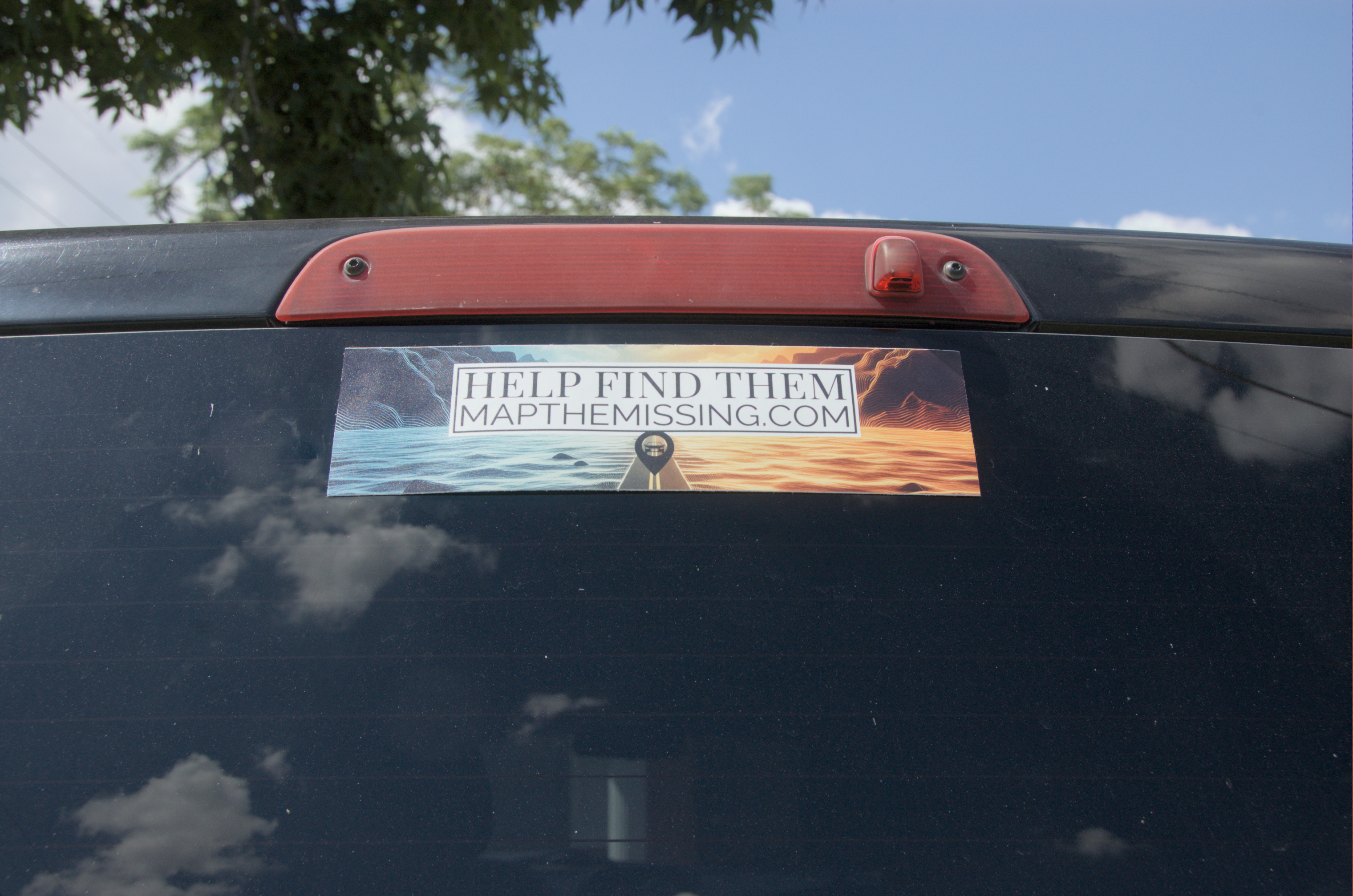 Mapthemissing | Help find them - Bumper Sticker product thumbnail image Mapthemissing | Help find them - Bumper Sticker product thumbnail image