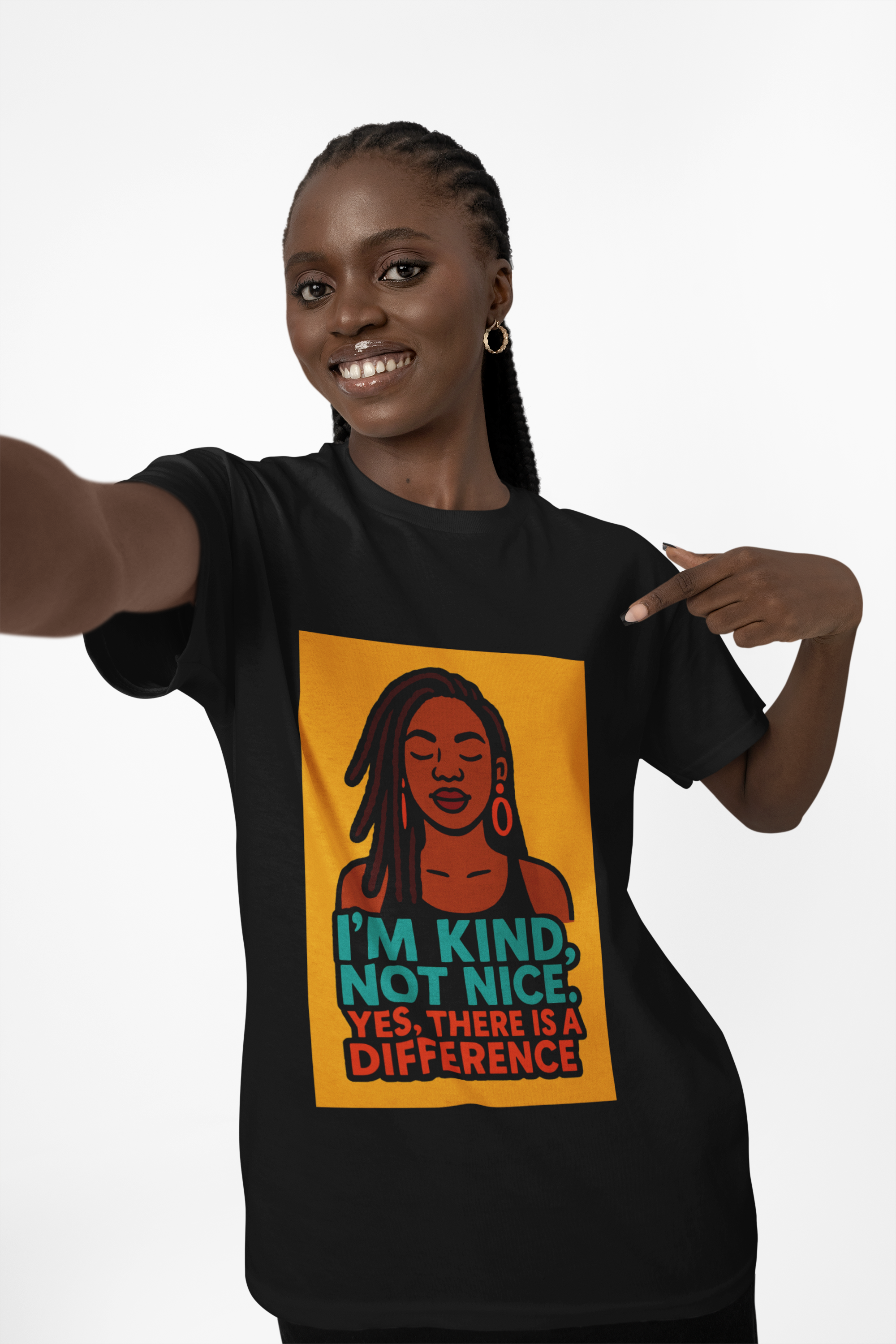 "I'm Kind, Not Nice" Inspirational Tee product thumbnail image "I'm Kind, Not Nice" Inspirational Tee product thumbnail image