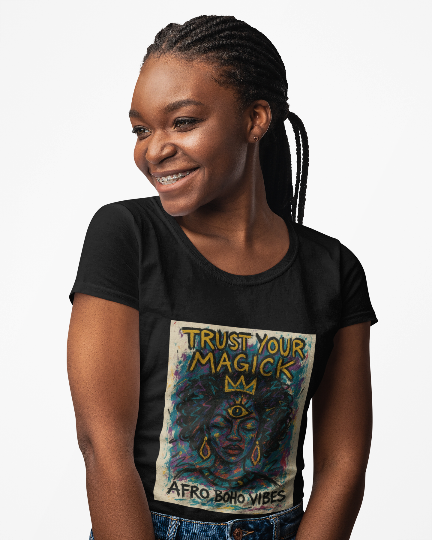 Trust Your Magick Tee by Afro Boho Vibes (Unisex) product thumbnail image Trust Your Magick Tee by Afro Boho Vibes (Unisex) product thumbnail image
