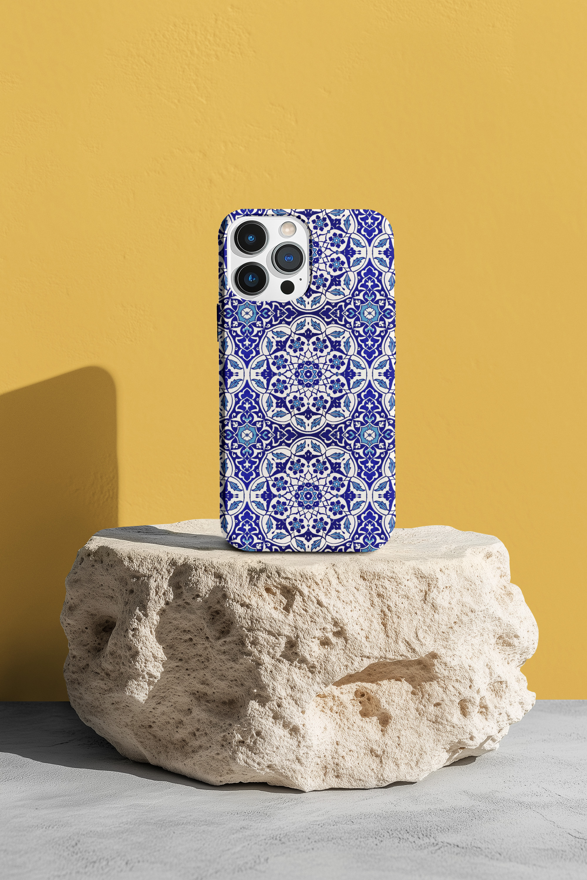 Blue Mosaic Turkish Iznik Tough Phone Case – Mediterranean Motif Edition product thumbnail image