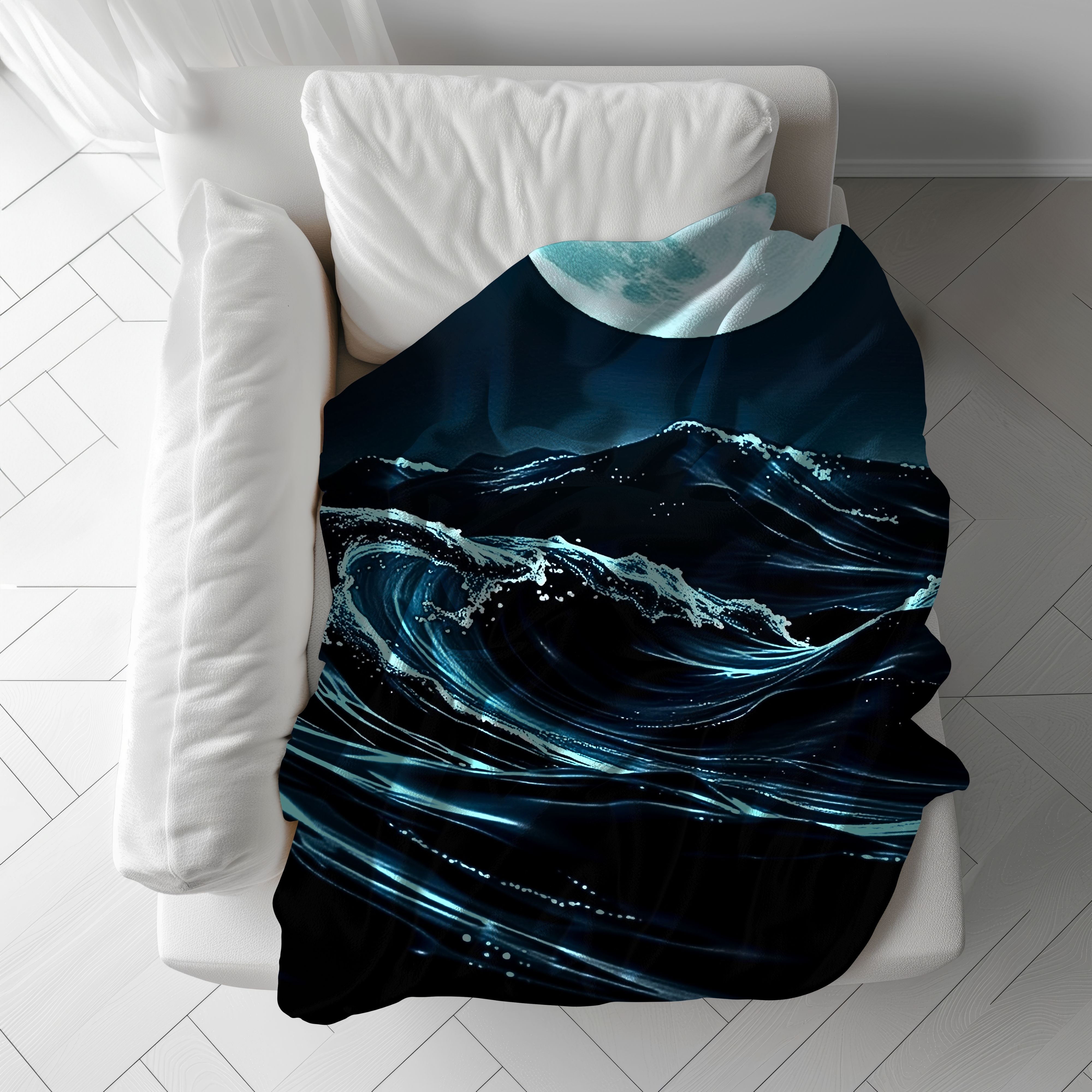 Midnight Drift Plush – Soft Velveteen Throw Blanket product thumbnail image Midnight Drift Plush – Soft Velveteen Throw Blanket product thumbnail image