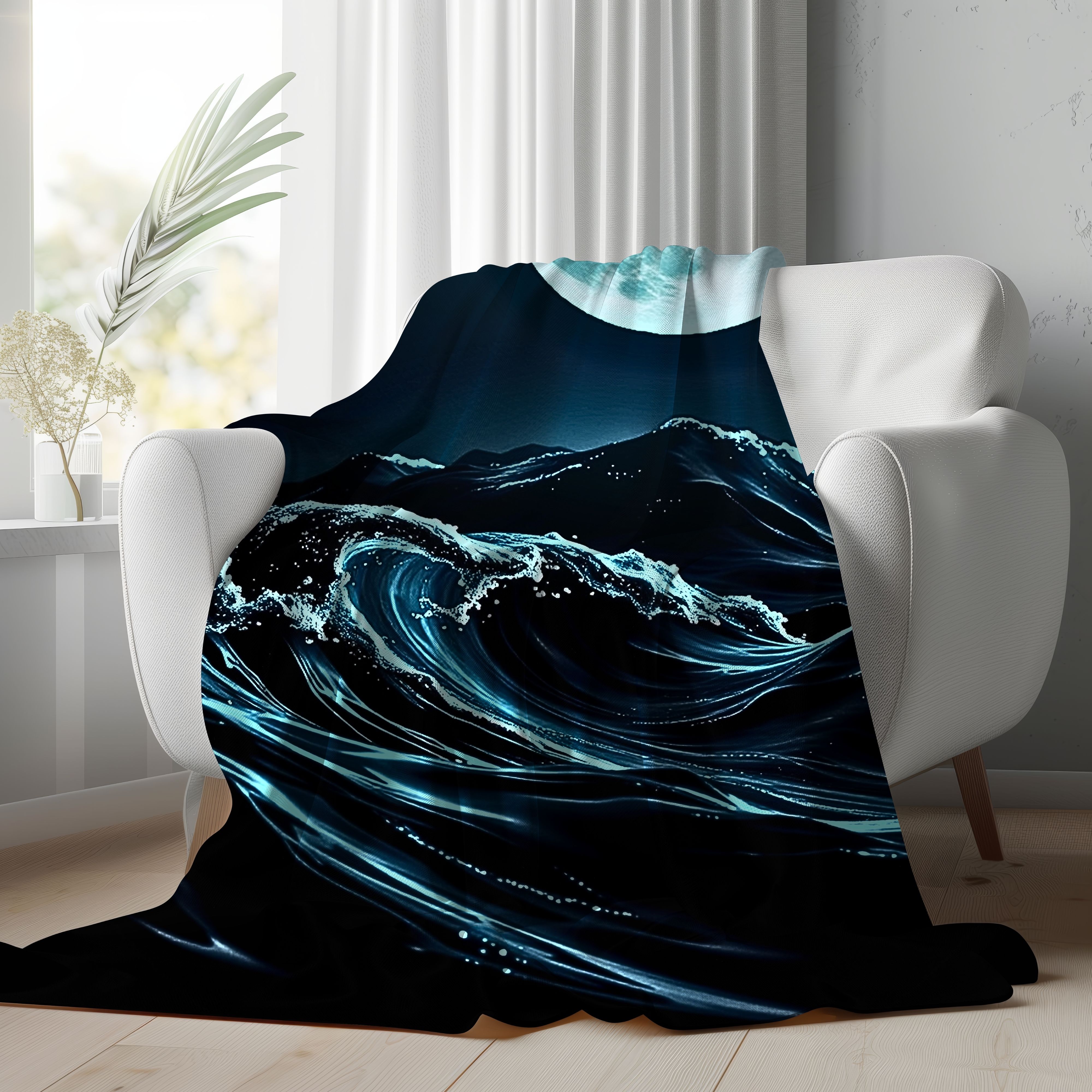 Midnight Drift Plush – Soft Velveteen Throw Blanket product thumbnail image Midnight Drift Plush – Soft Velveteen Throw Blanket product thumbnail image