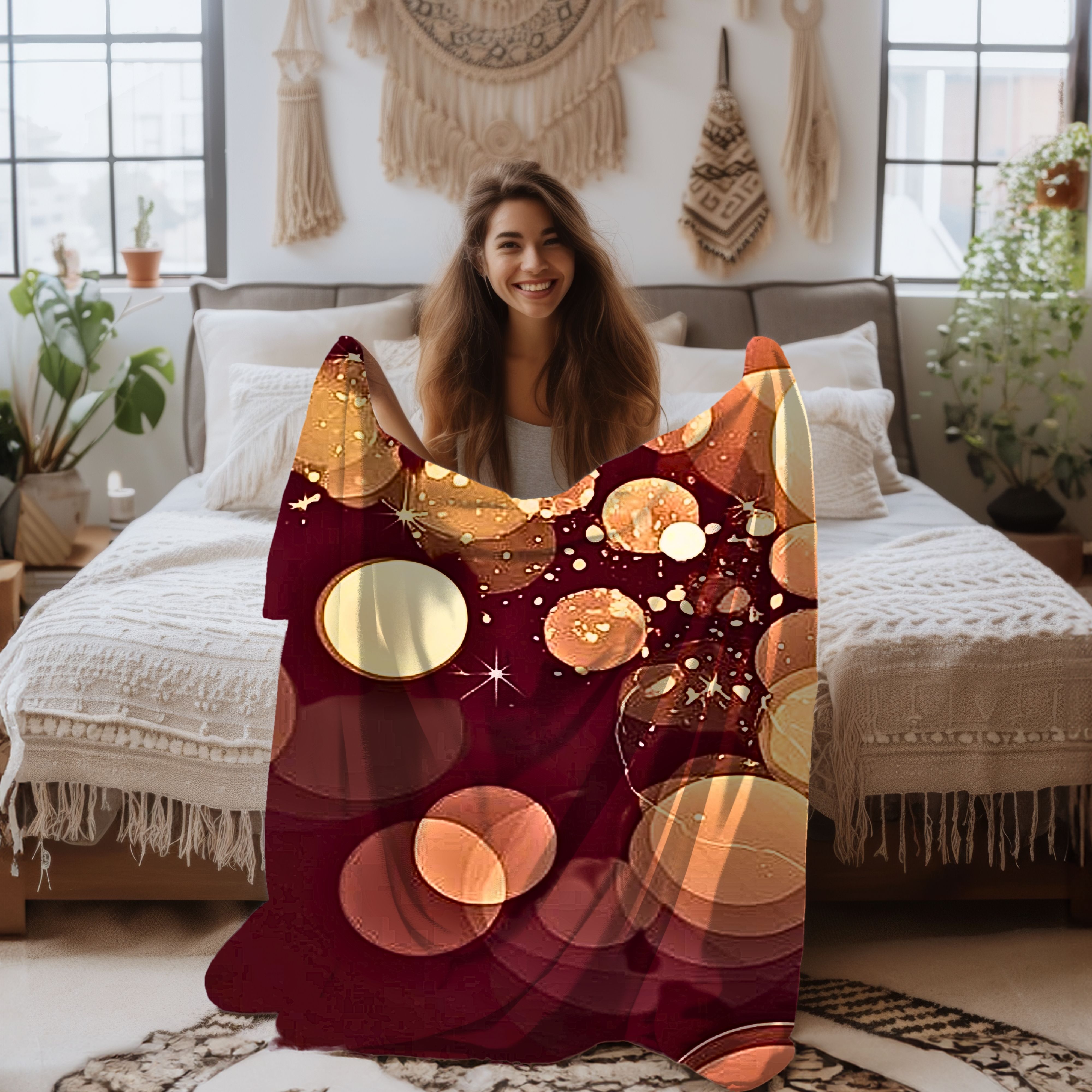 Sparkle &amp; Glow Plush – Soft Velveteen Throw Blanket  product thumbnail image