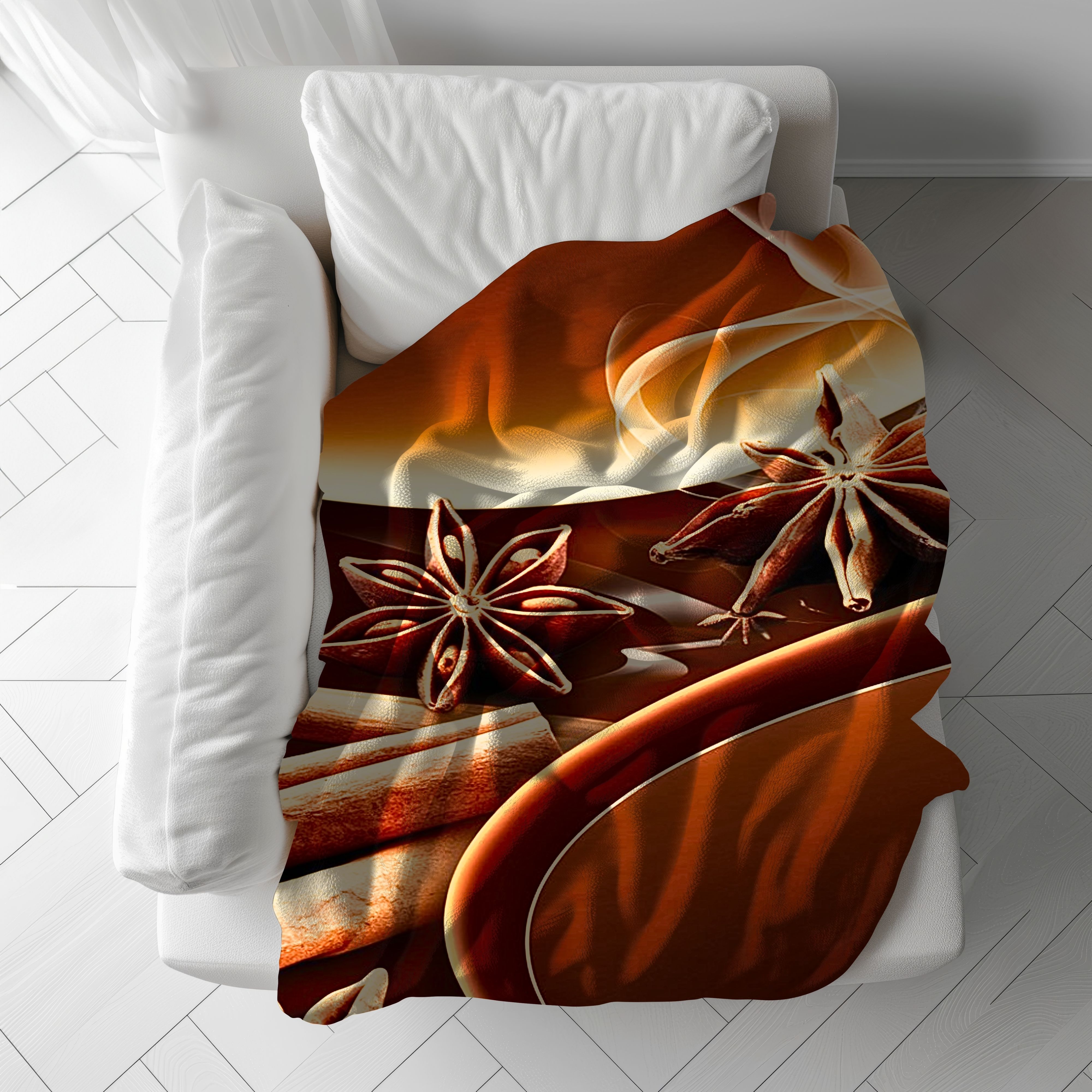 Golden Ember Plush - Soft Velveteen Throw Blanket product thumbnail image Golden Ember Plush - Soft Velveteen Throw Blanket product thumbnail image
