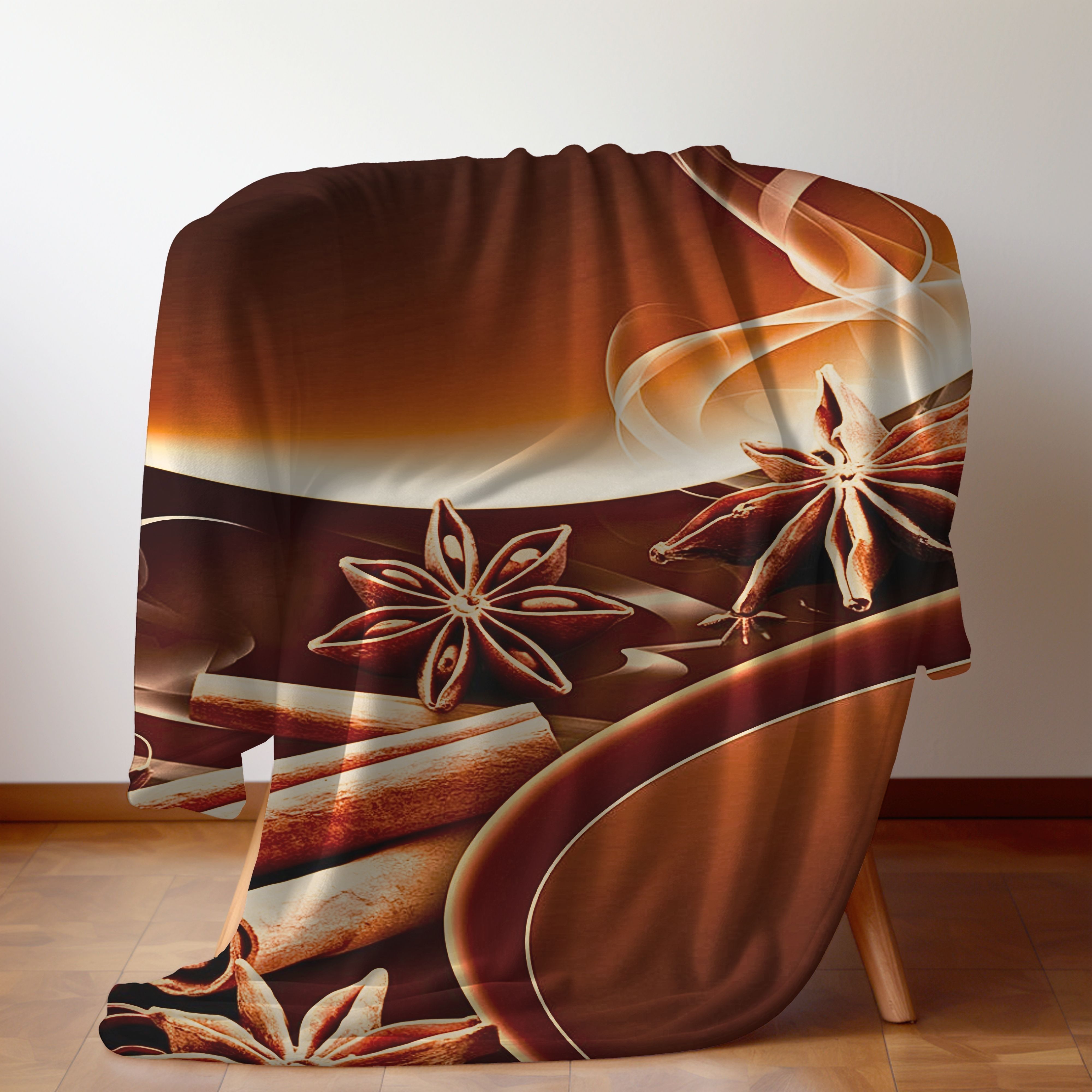 Golden Ember Plush - Soft Velveteen Throw Blanket product thumbnail image