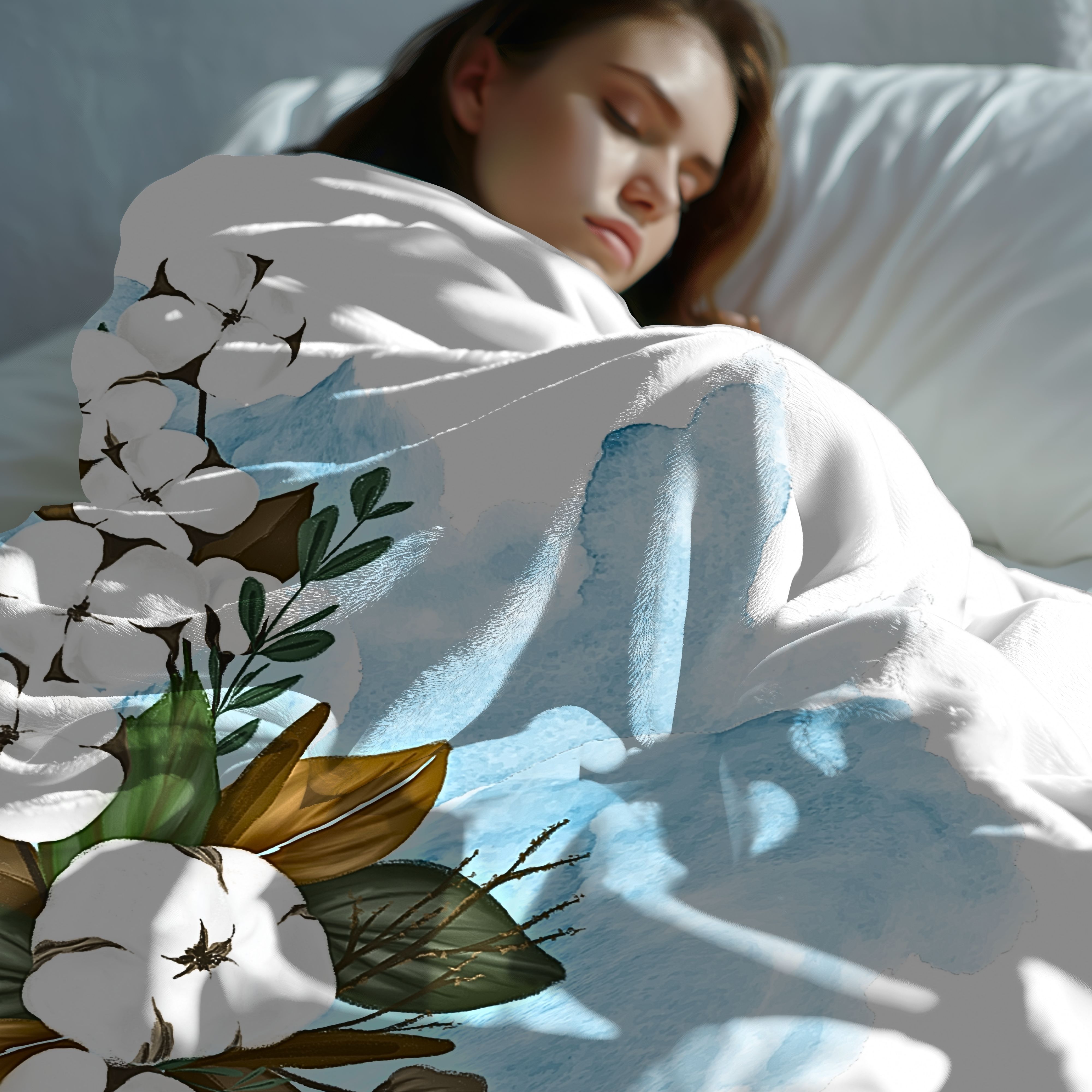 Fresh Linen – Soft Velveteen Throw Blanket product thumbnail image