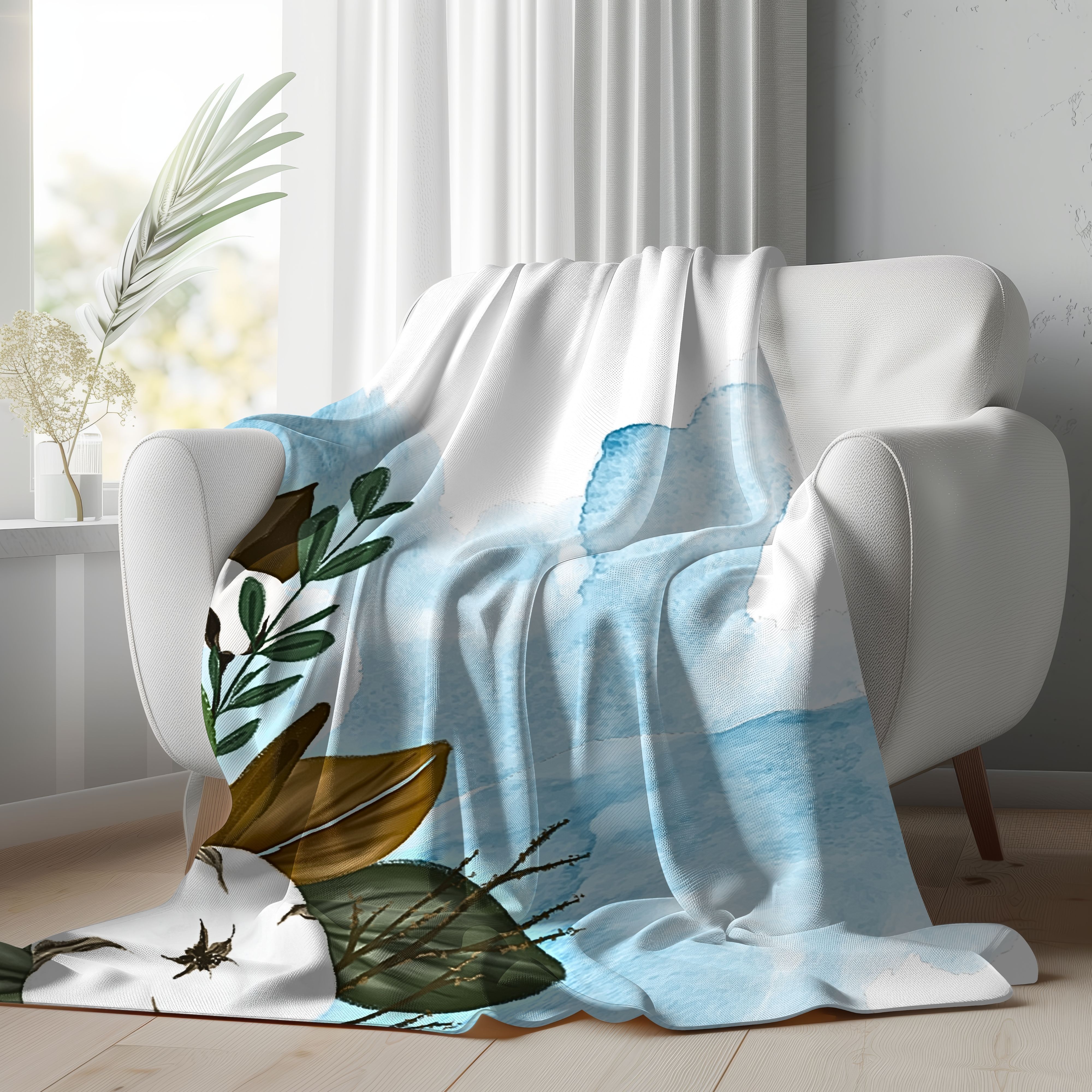 Fresh Linen – Soft Velveteen Throw Blanket product thumbnail image
