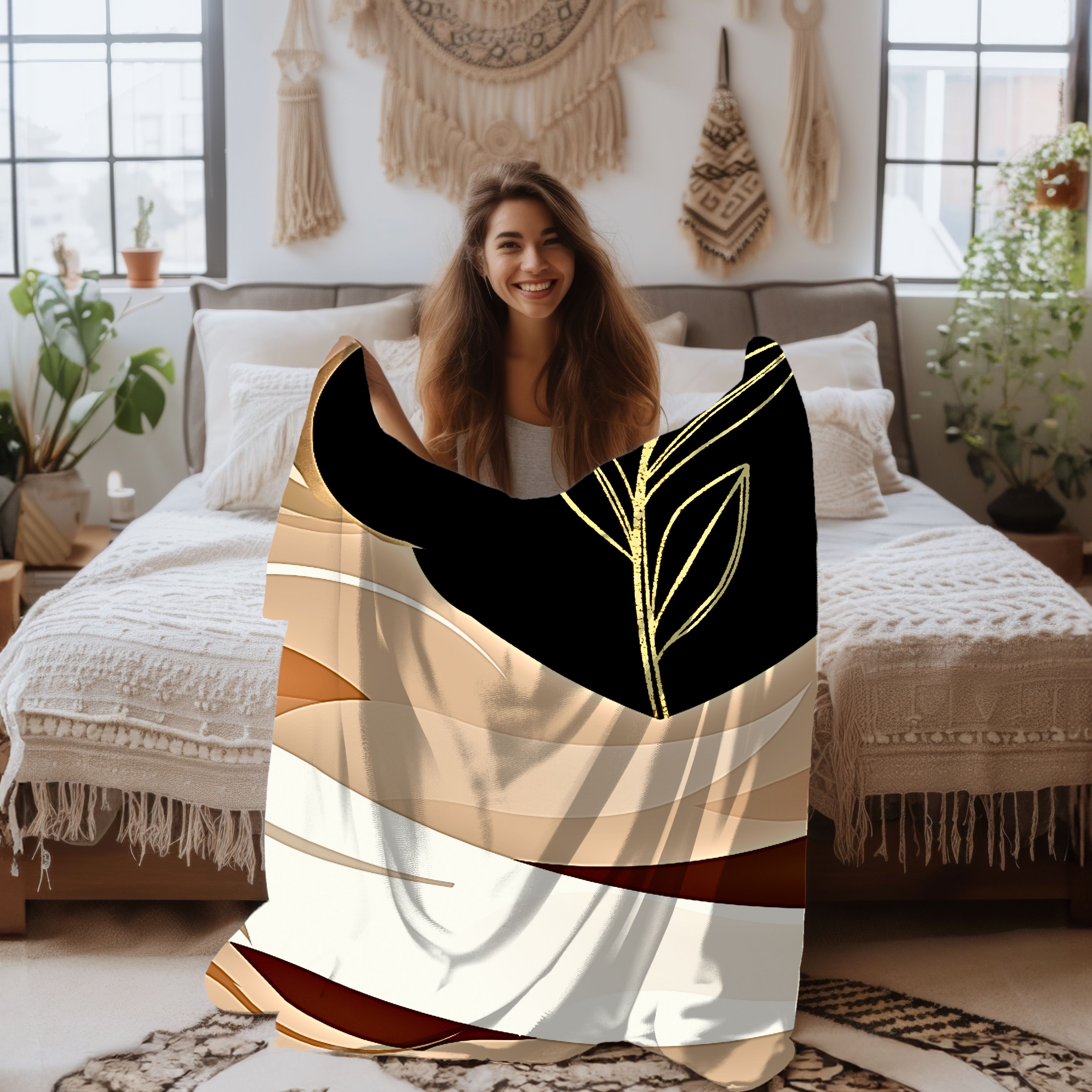 Nude Horizon - Soft Velveteen Blanket product thumbnail image Nude Horizon - Soft Velveteen Blanket product thumbnail image