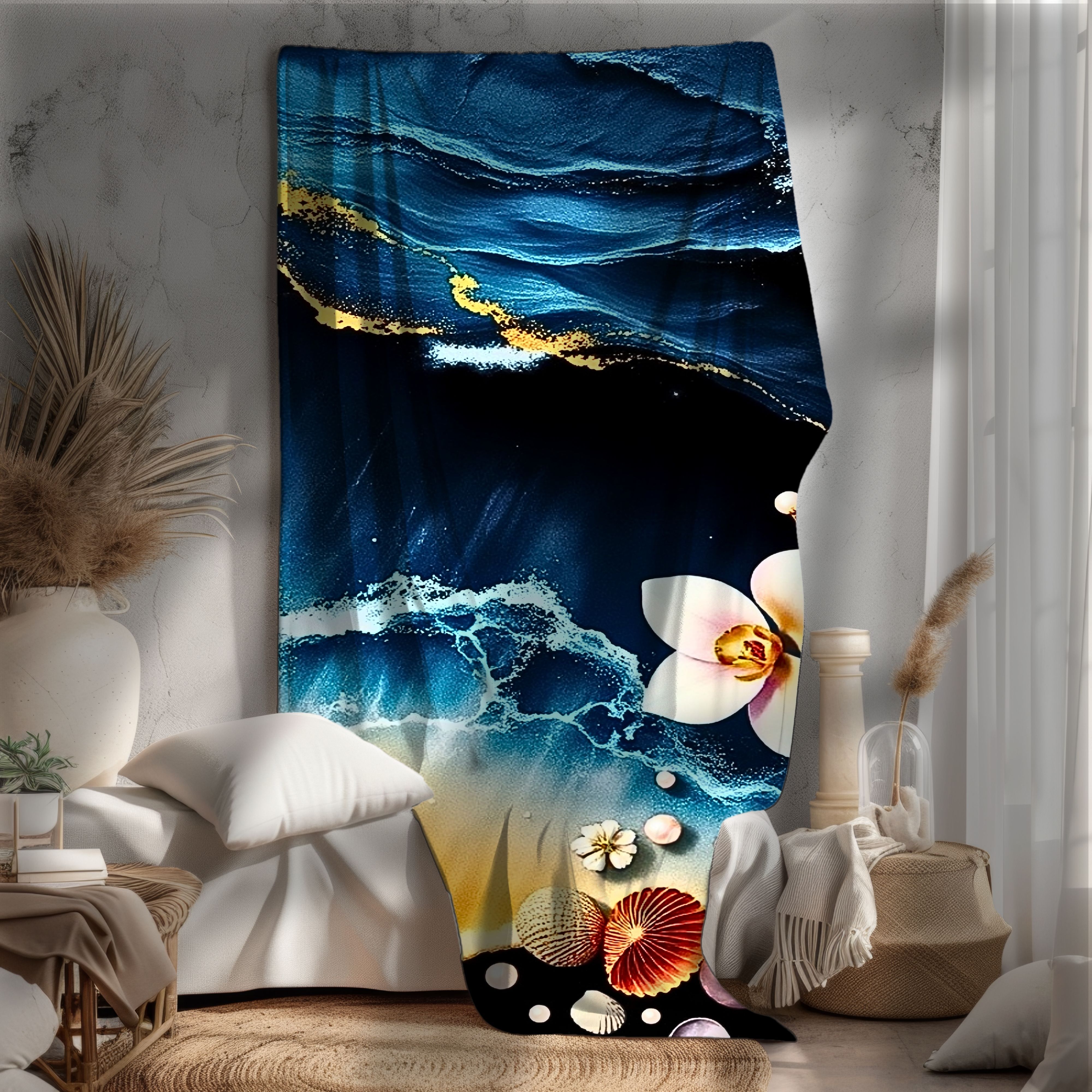 Salt Bloom – Soft Velveteen Throw Blanket  product thumbnail image