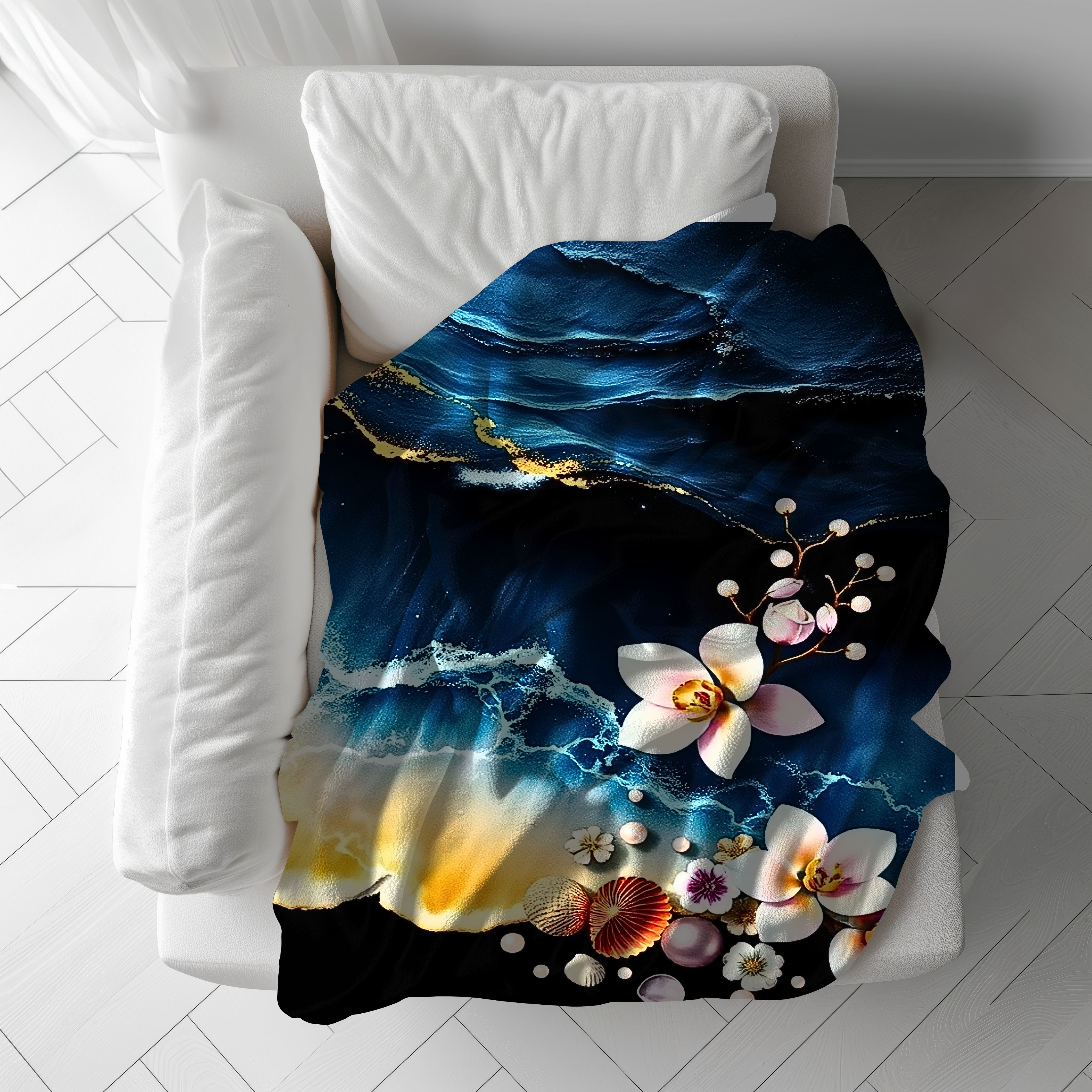 Salt Bloom – Soft Velveteen Throw Blanket product thumbnail image Salt Bloom – Soft Velveteen Throw Blanket product thumbnail image