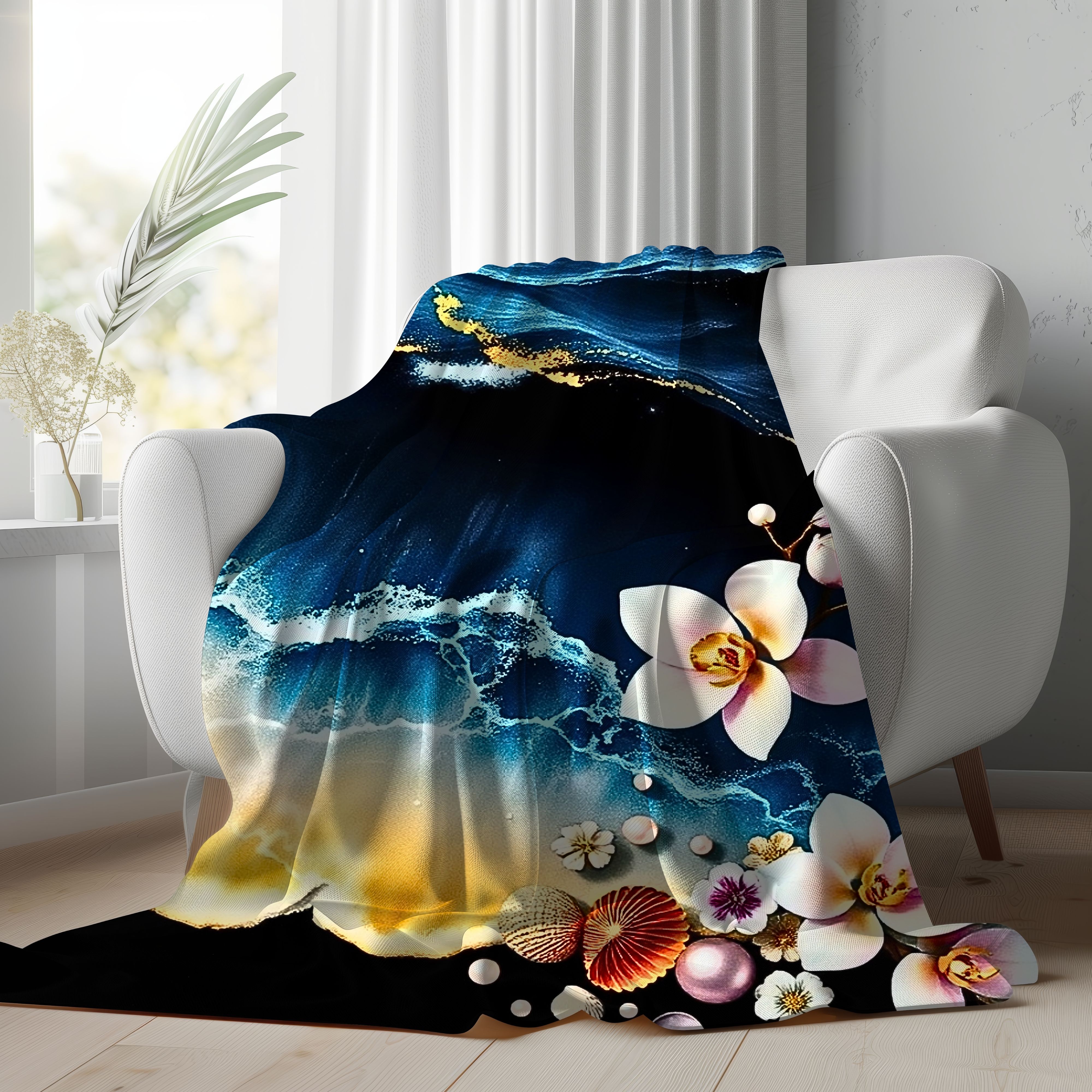 Salt Bloom – Soft Velveteen Throw Blanket  product thumbnail image