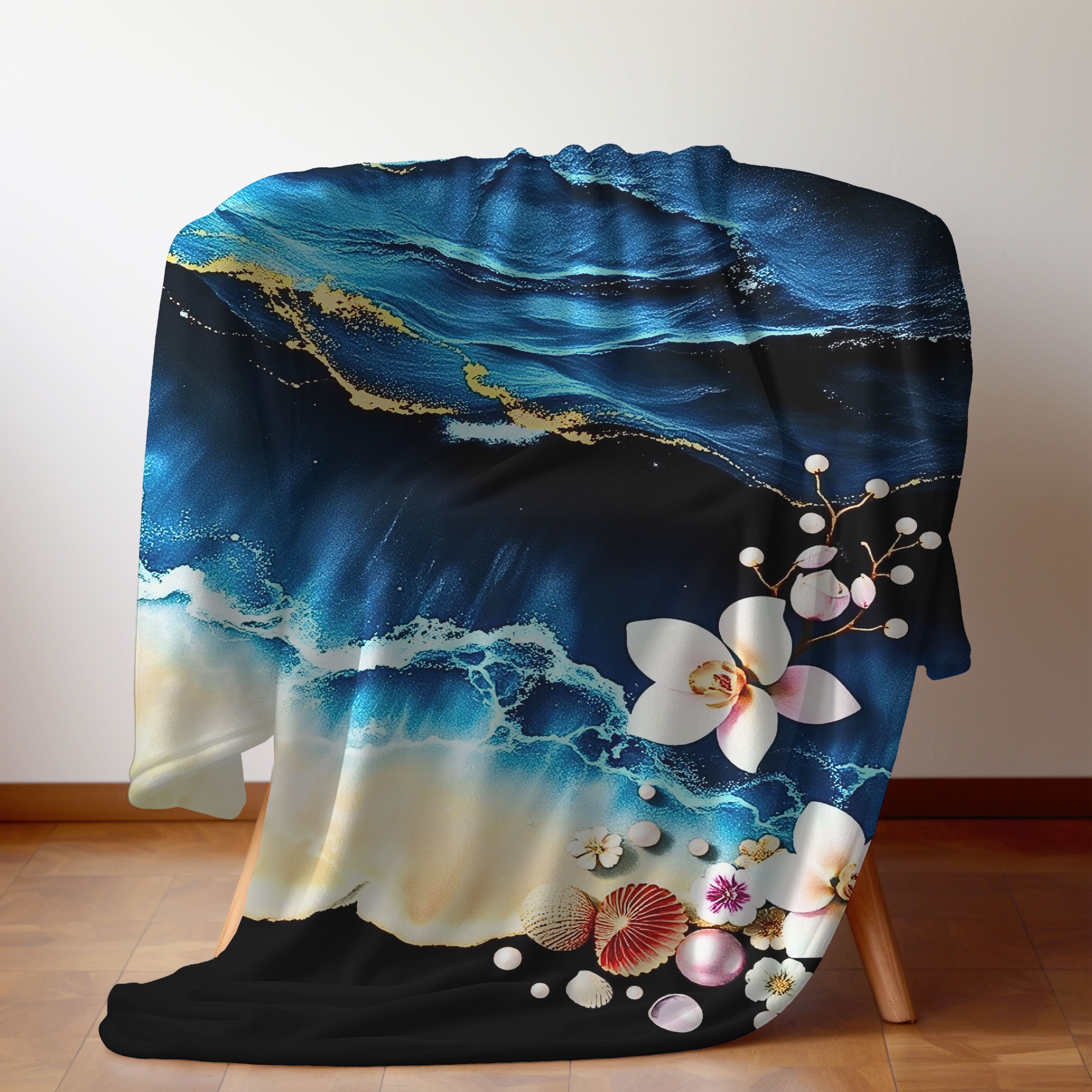 Salt Bloom – Soft Velveteen Throw Blanket  product thumbnail image